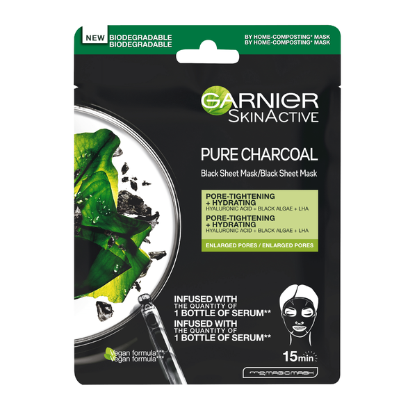 Máscara Facial de Tecido Purificante Garnier Skin Active