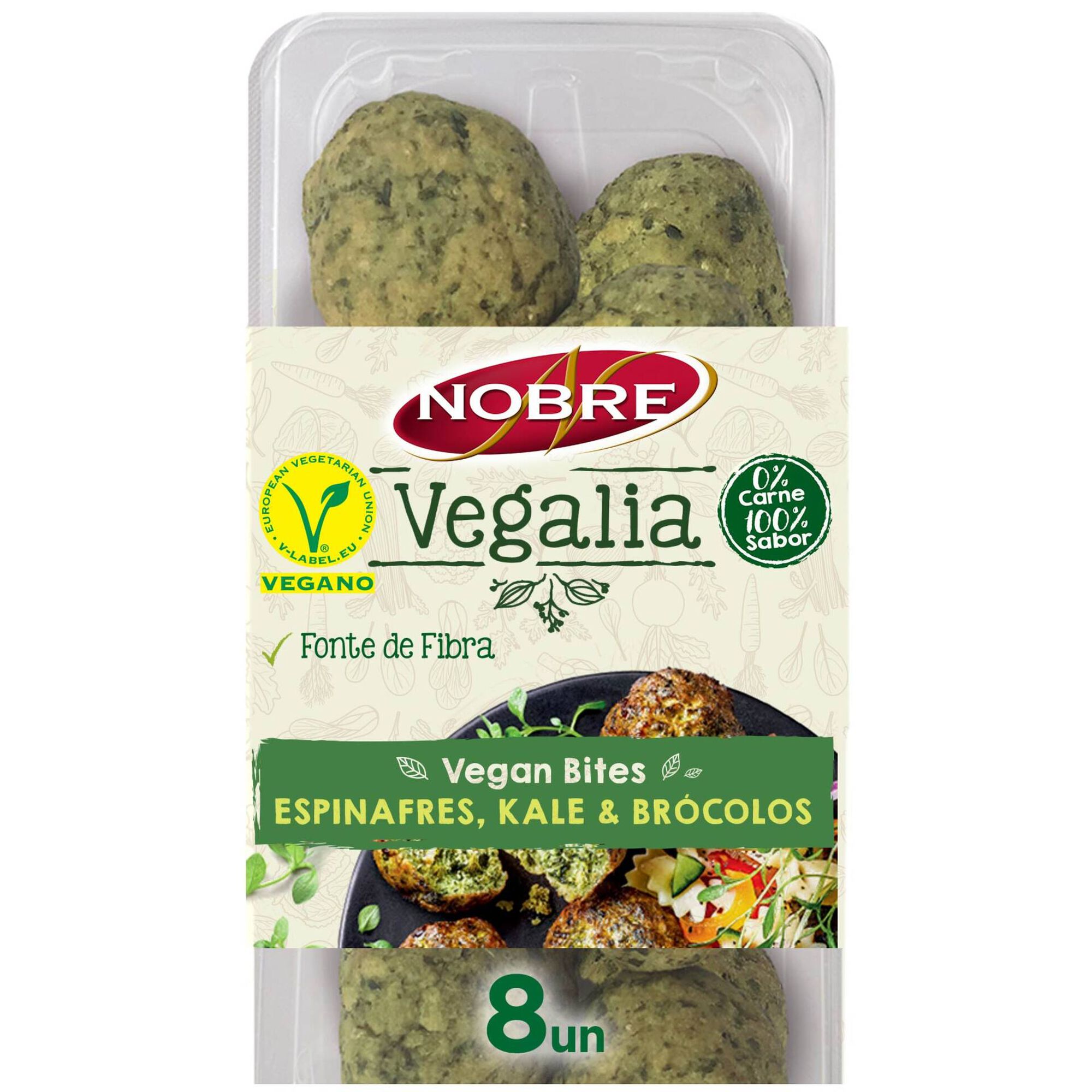 Vegan Bites Espinafres, Kale & Brócolos