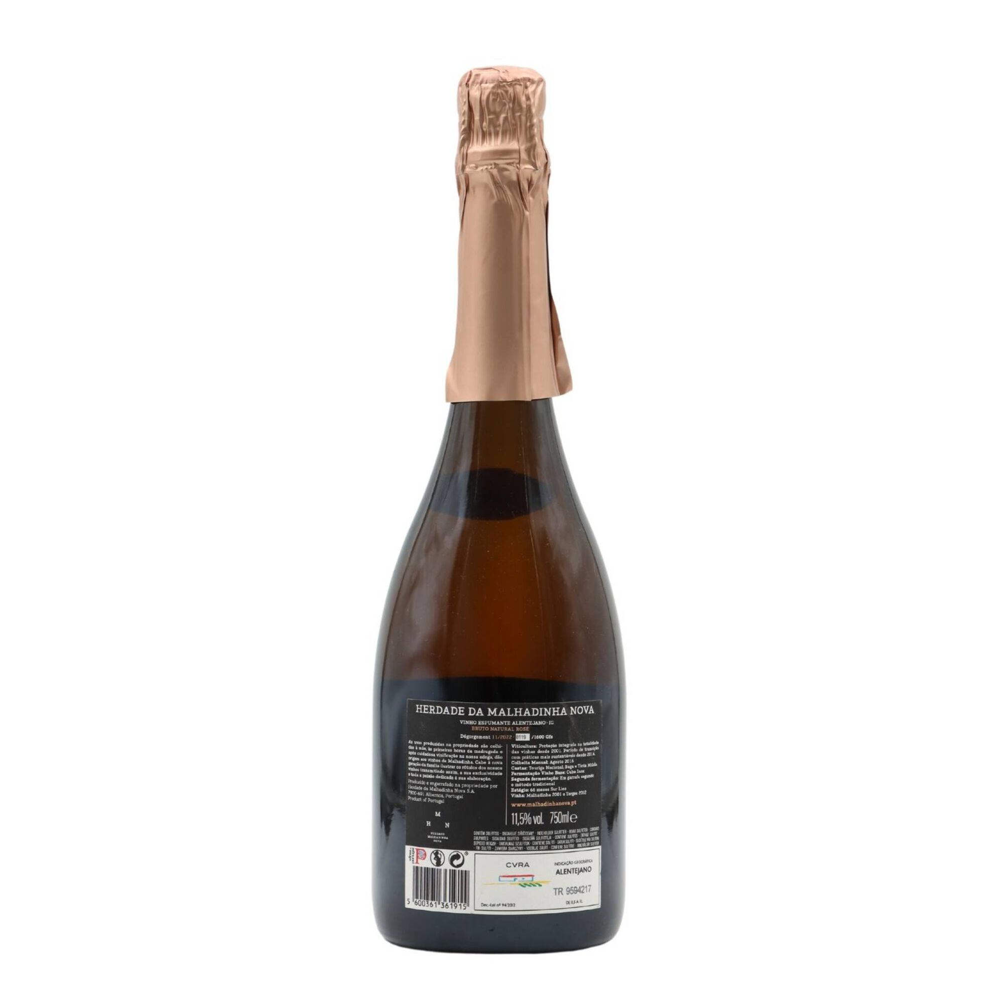 Malhadinha Espumante Alentejo Bruto Nature Ros&eacute;