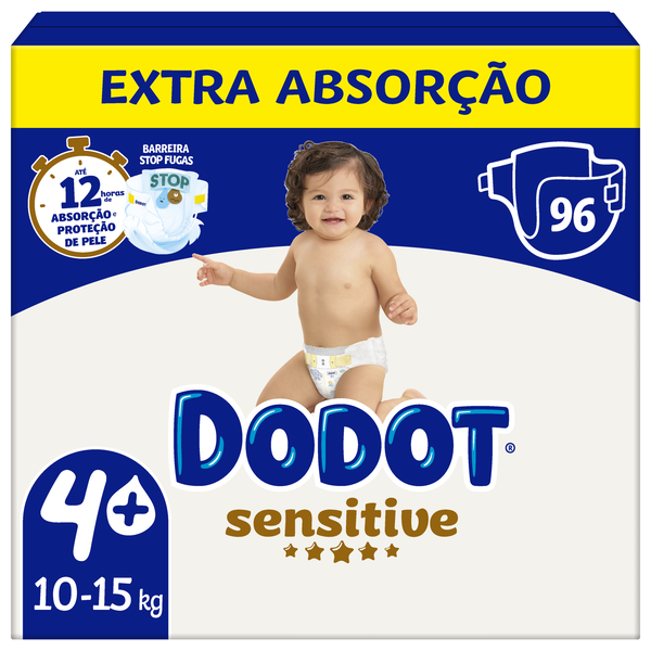 Fraldas Sensitive Extra 10-15kg T4+ Dodot