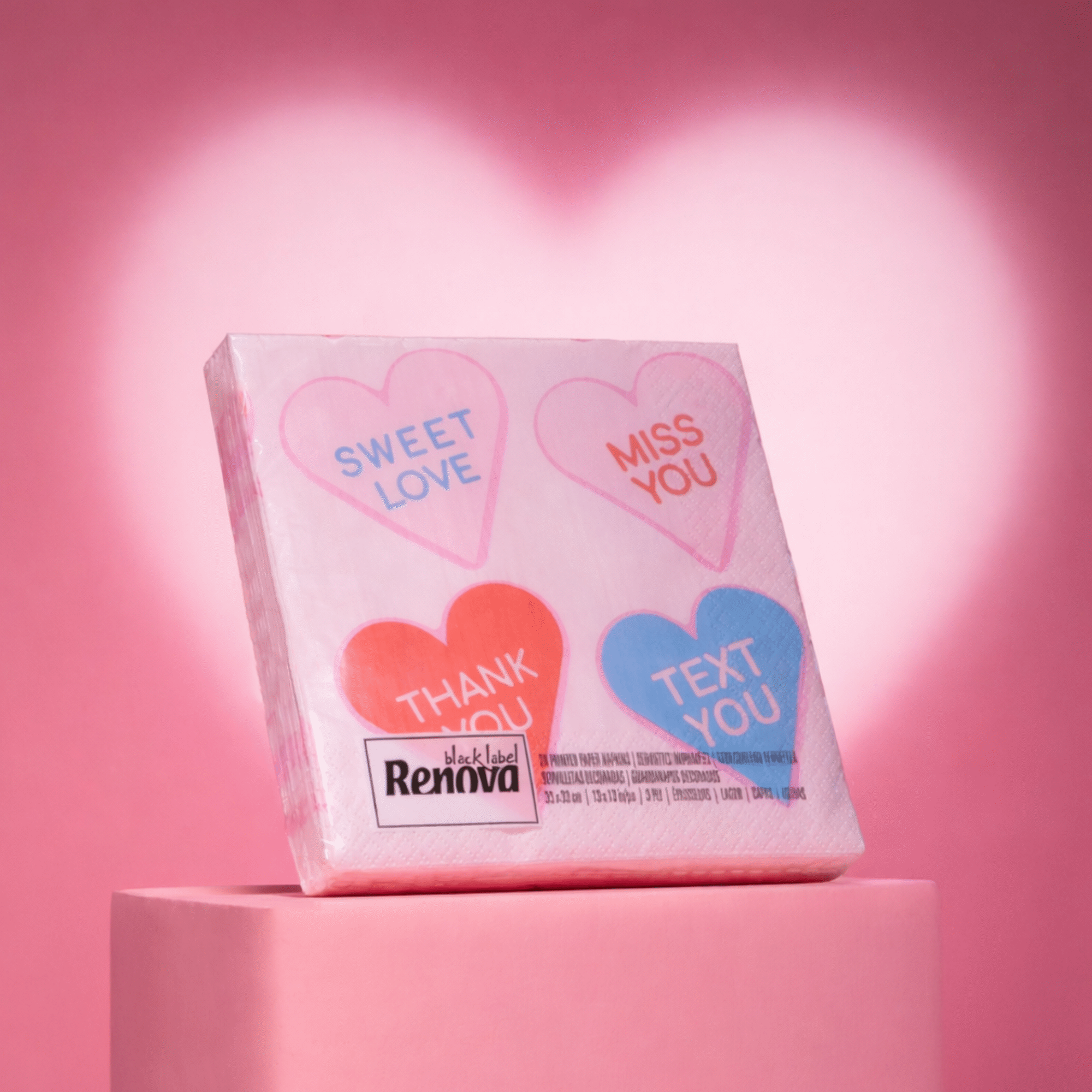 Guardanapos 3 Folhas Black Label Decorado Renova