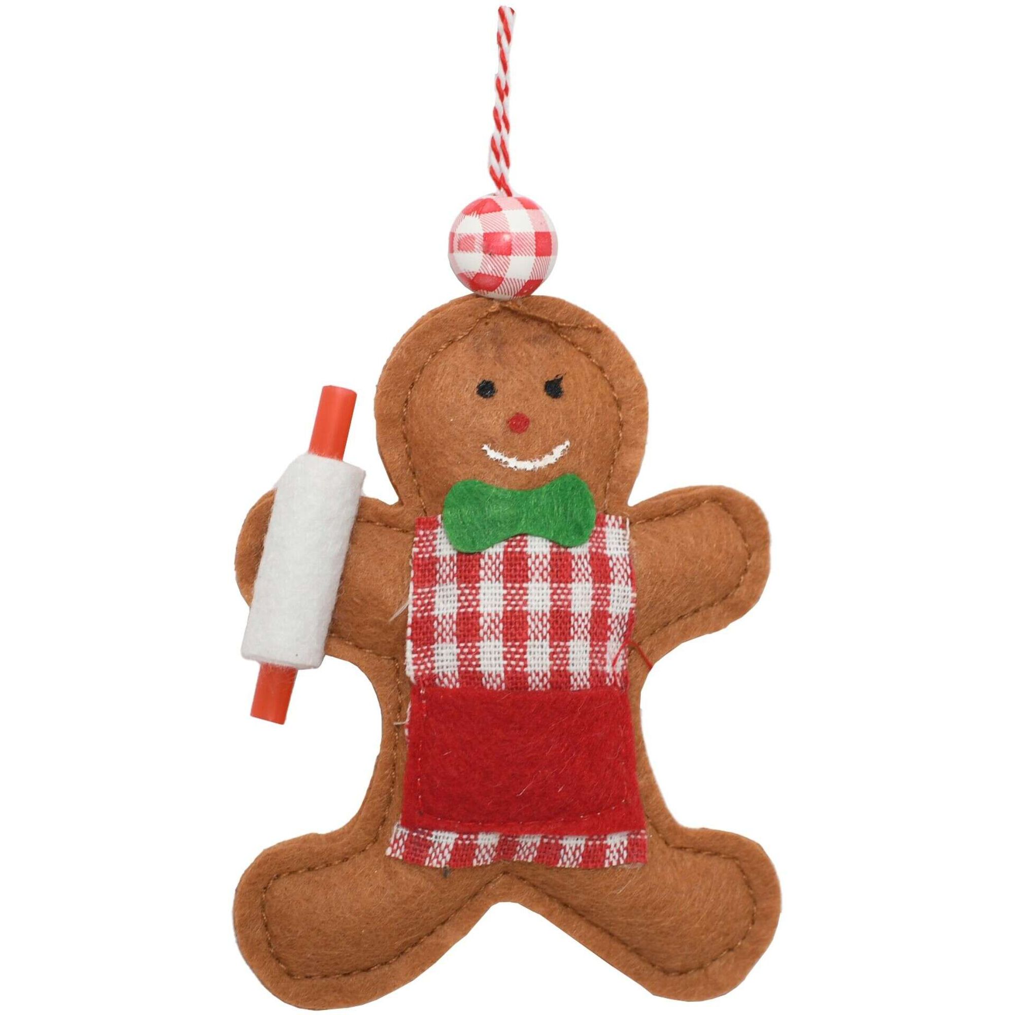 Ornamento Boneco Gingerbread Cozinha Feltro