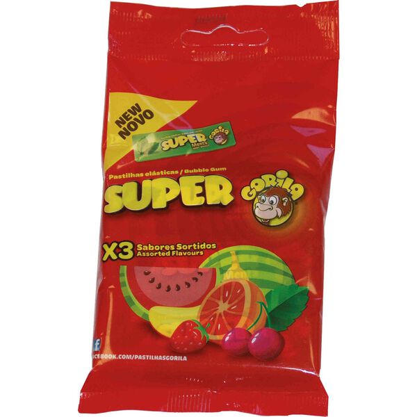 Pastilhas Elásticas de Sabores Sortidos Super Gorila