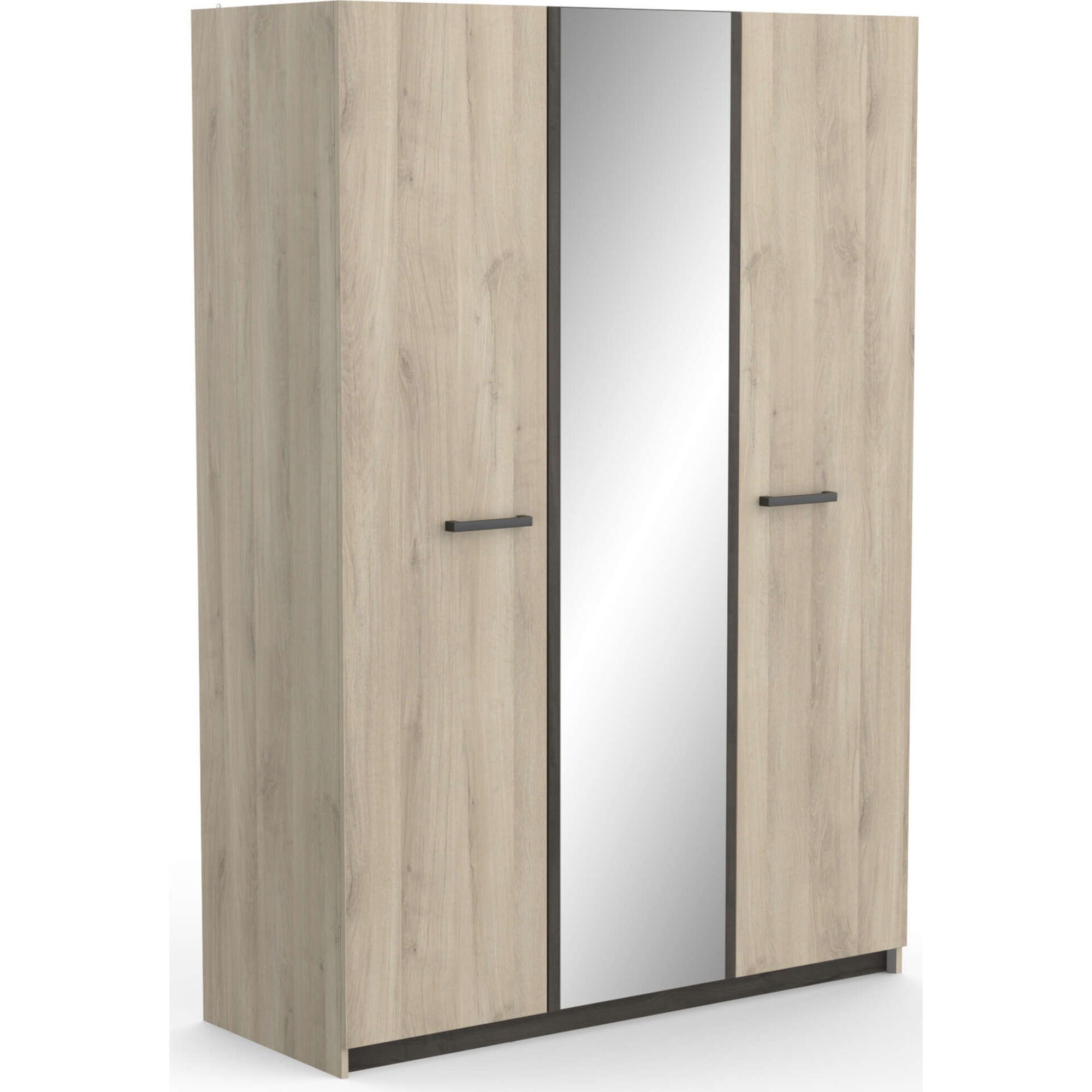 Roupeiro 3 Portas 134x51x192cm Carvalho Watson