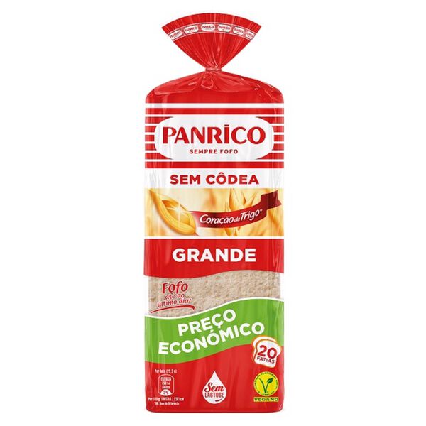 Pão de Forma sem Côdea Grande Panrico