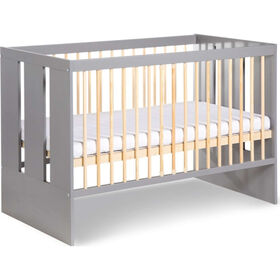 Cama de Grades com Barreira de Segurança 124x66x85cm Cinza Pauline Grafite Cama de Grades com Barreira de Segurança 124x66x85cm Cinza Pauline Grafite