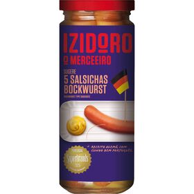 Salsichas Bockwurst Frasco 5 un Izidoro