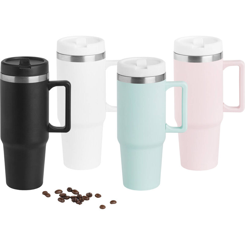 Caneca Térmica Aço Inoxidável 900ml Preta Kasa