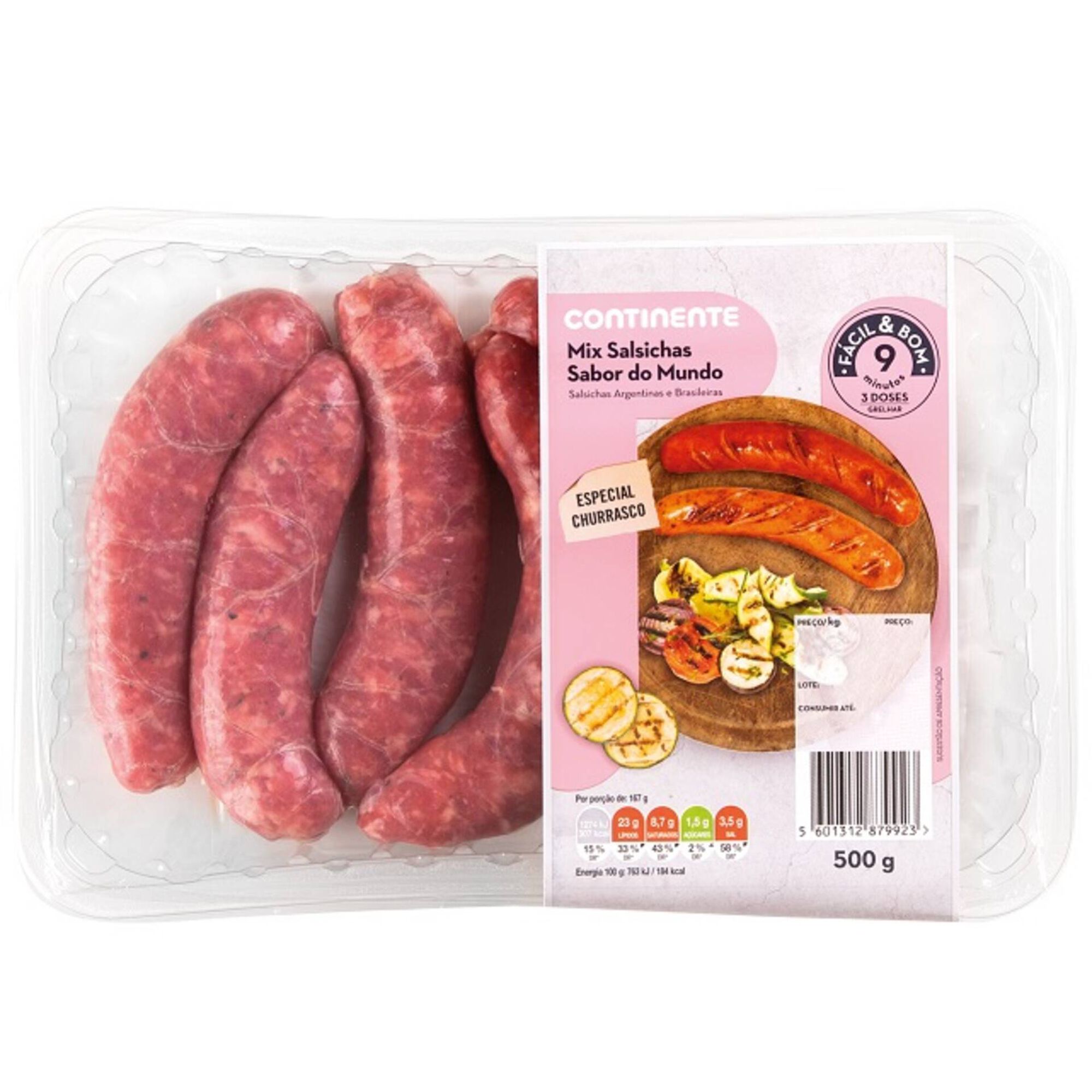 Mix Salsichas Frescas de Porco para Churrasco Mix Salsichas Frescas de Porco para Churrasco