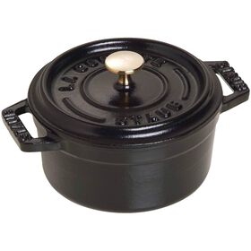 Ca&ccedil;arola Redondo Ferro Fundido 10cm Preta Staub
