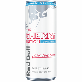 Bebida Energ&eacute;tica em Lata Gaseificada sem A&ccedil;&uacute;car Cherry Edition Red Bull