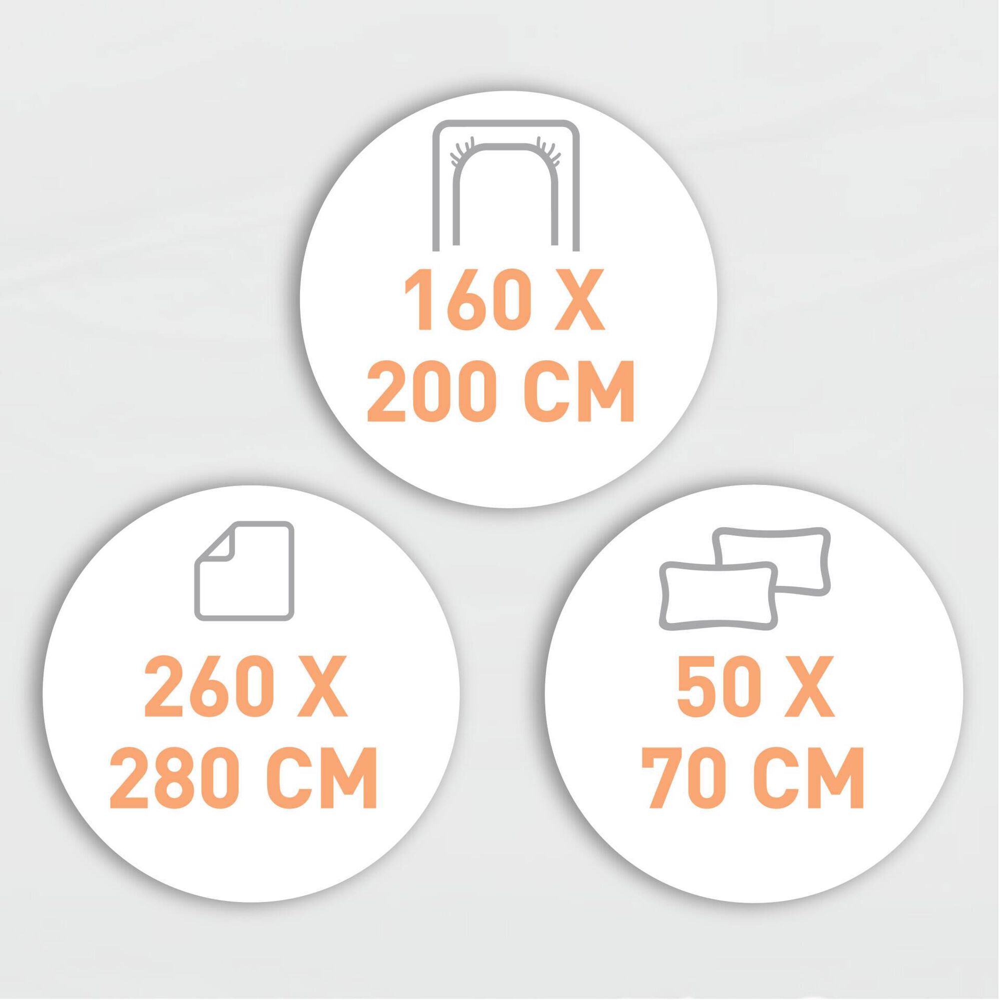 Conjunto Len&ccedil;&oacute;is Microfibra 260x280cm Cinza Kasa