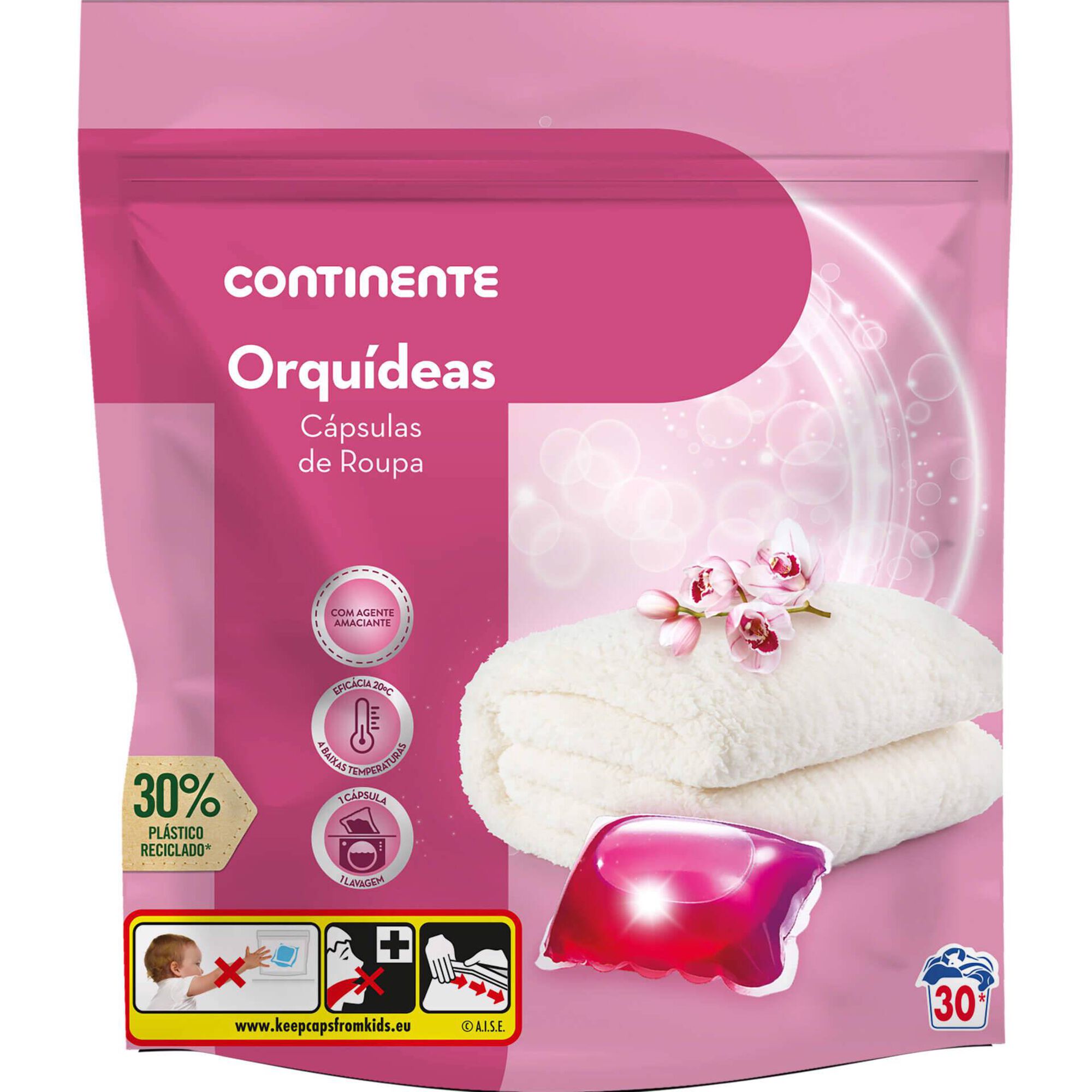 Detergente Máquina Roupa Cápsulas Orquídeas