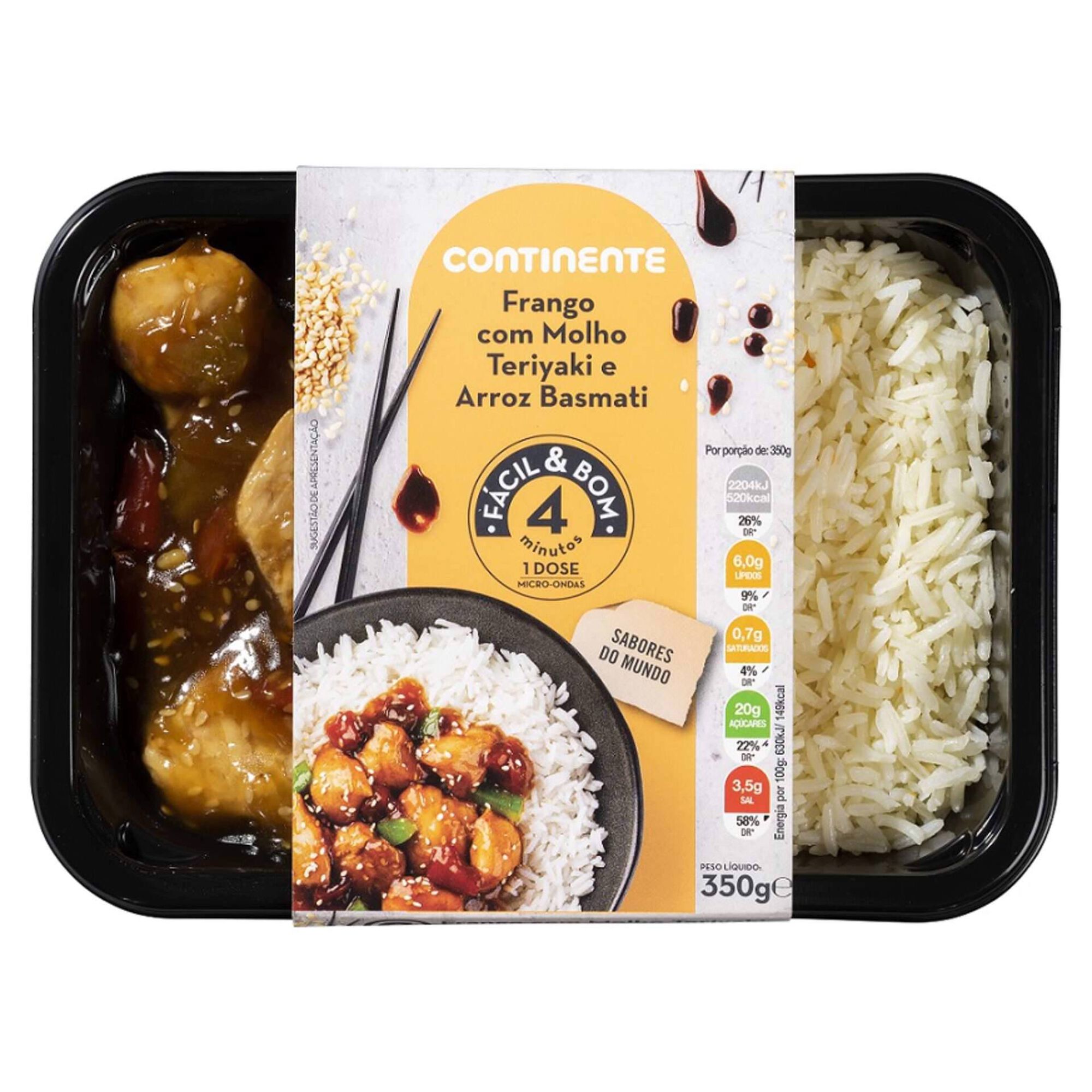 Frango Teriyaki com Arroz Basmati