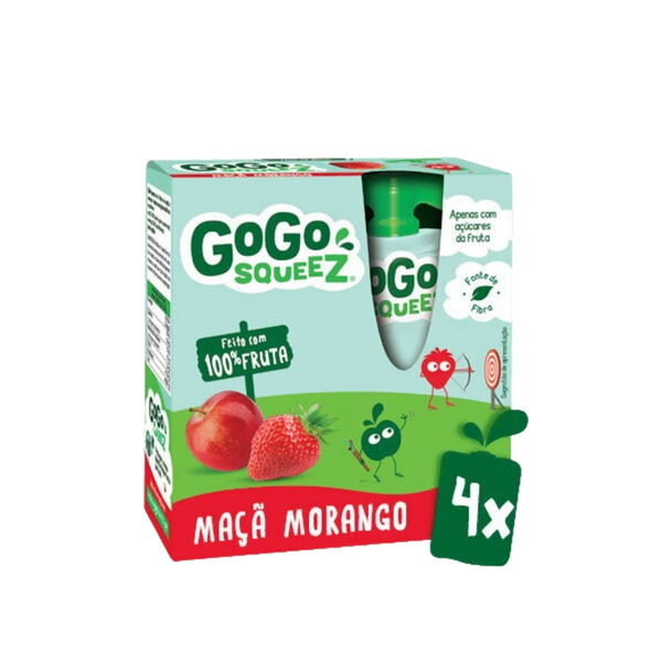 Pack  Saquetas de Fruta Maçã e Morango +3A GoGo squeeZ
