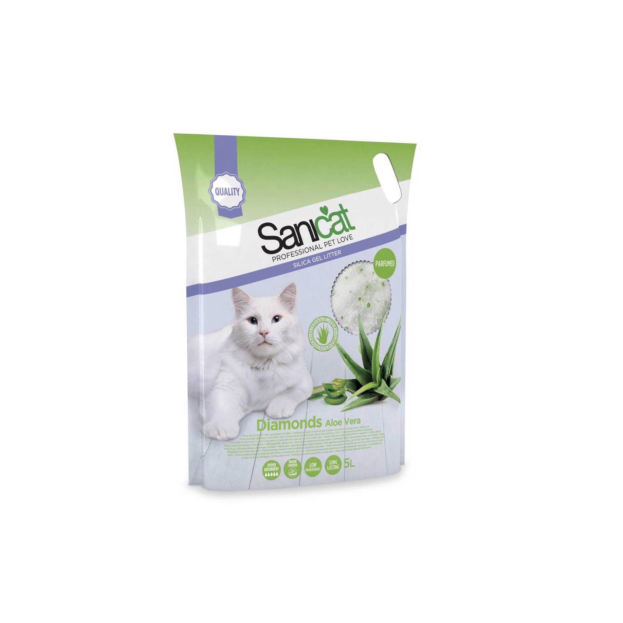 Absorvente para Gato Sílica Aloé Vera Absorvente para Gato Sílica Aloé Vera