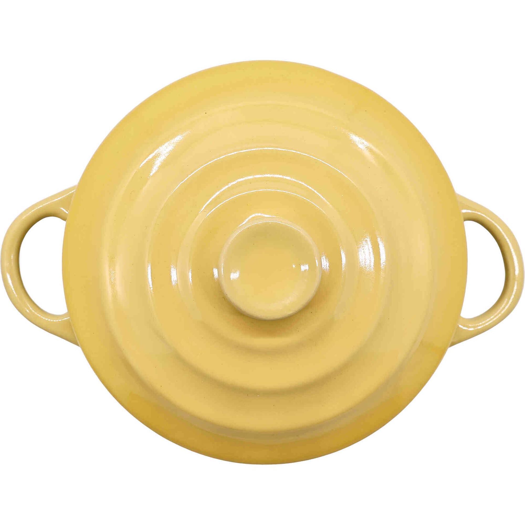 Mini Ca&ccedil;arola Forno 700ml Amarela Kasa