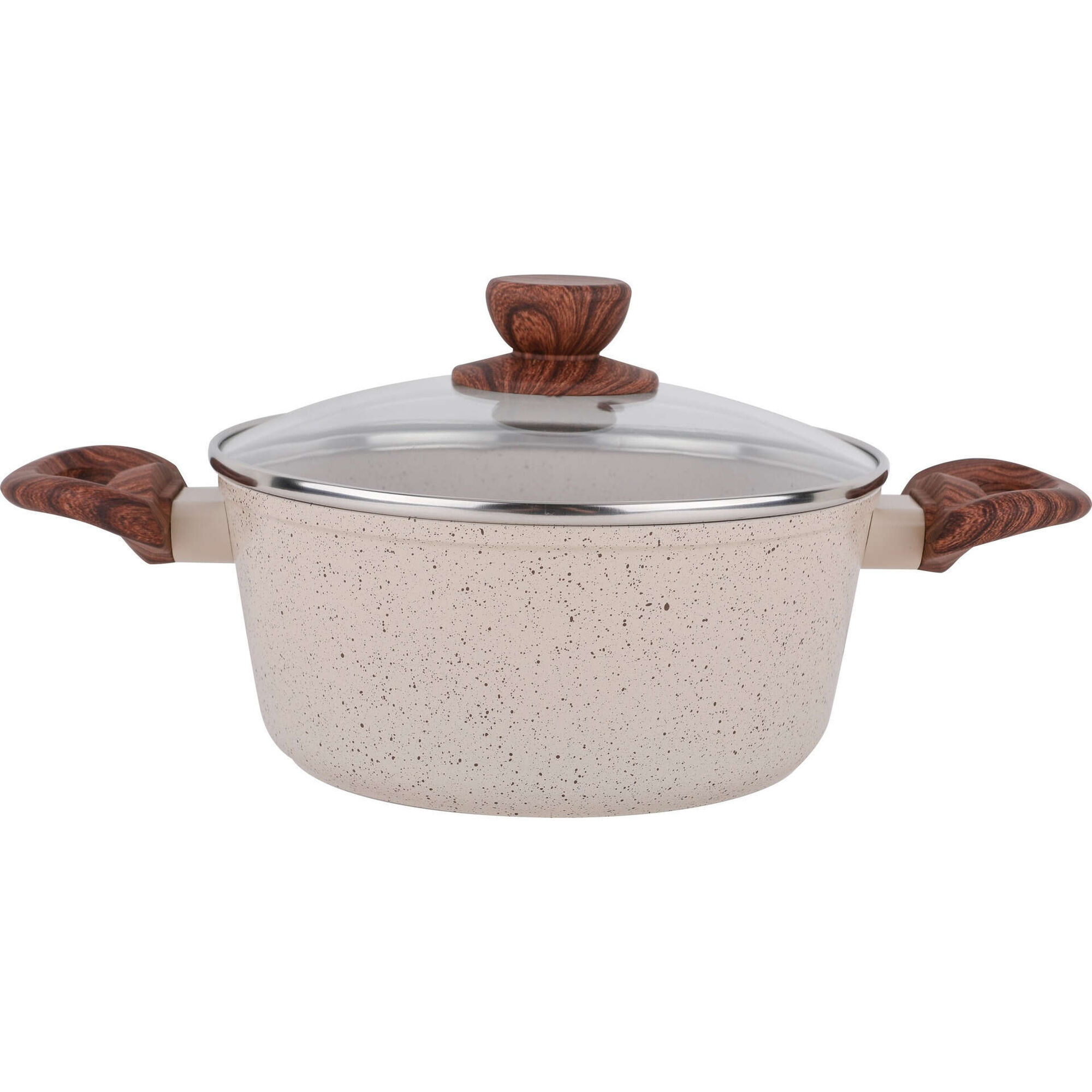 Conjunto Ca&ccedil;arola 20cm e Frigideira 24cm Marble Kasa