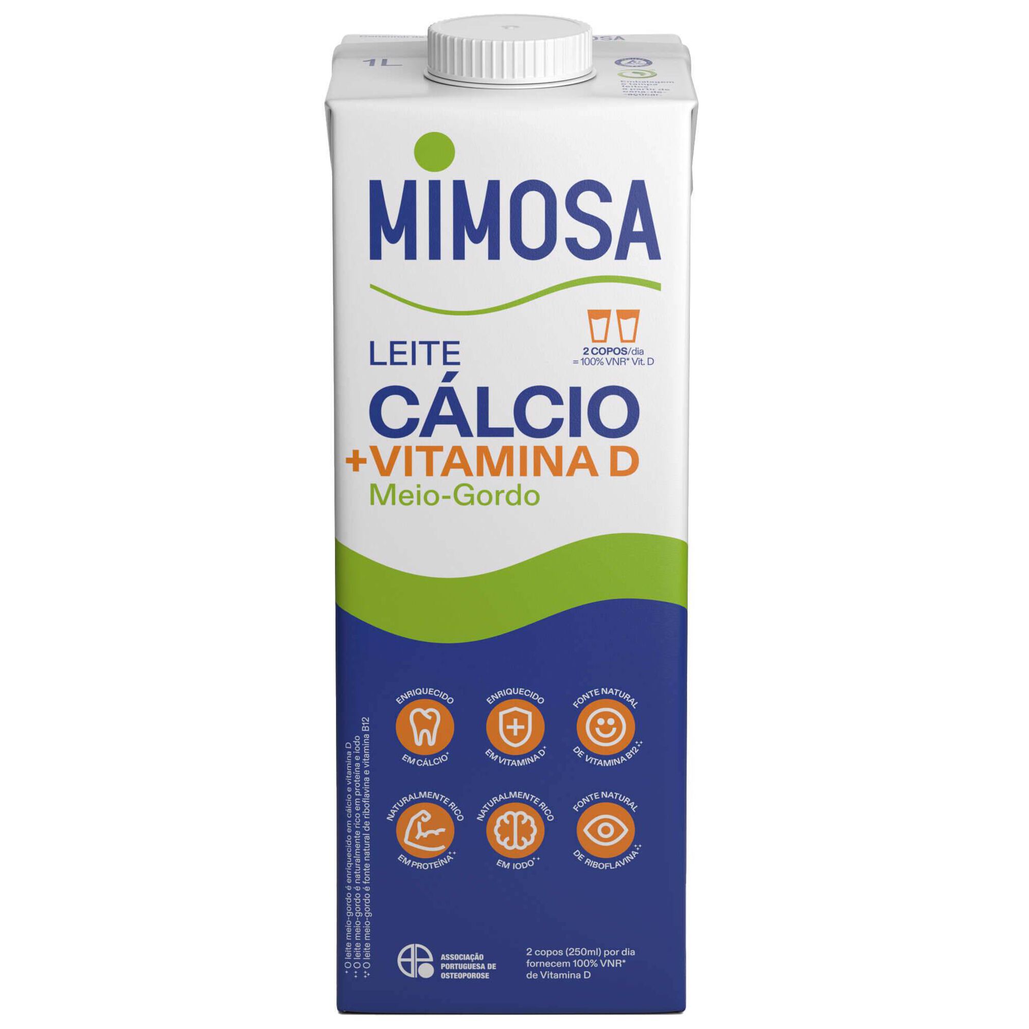 Leite UHT Meio Gordo Bem Especial C&aacute;lcio Mimosa