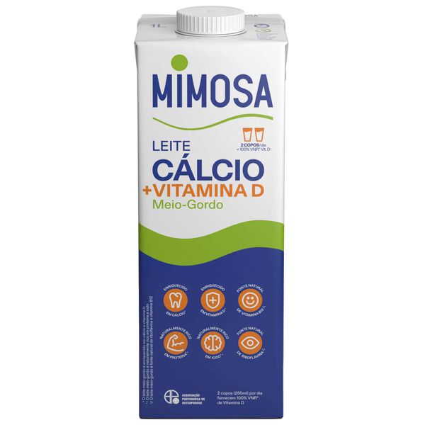 Leite UHT Meio Gordo Bem Especial Cálcio Mimosa
