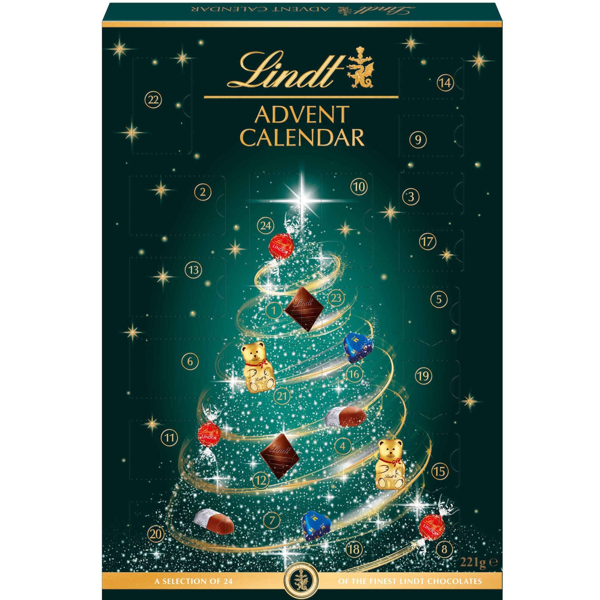 Calend&aacute;rio do Advento de Chocolate Lindt