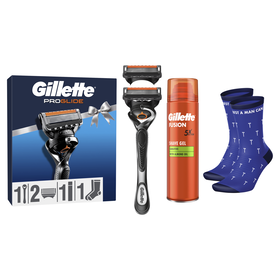 Coffret  Máquina de Barbear ProGlide + Oferta Meias Coffret  Máquina de Barbear ProGlide + Oferta Meias