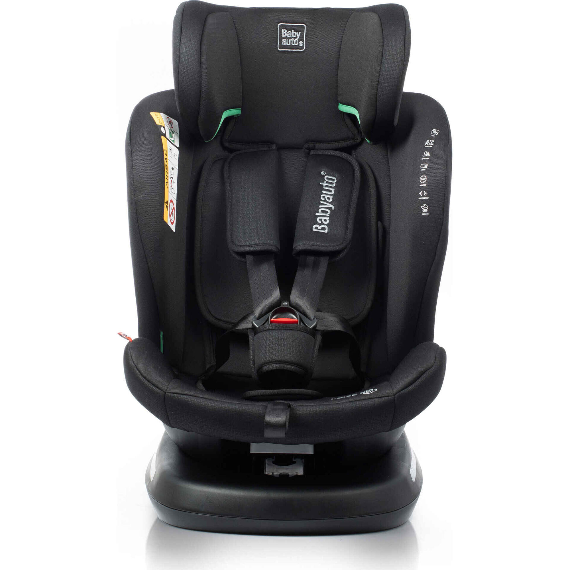 Cadeira Auto I-Size 40-150cm Isofix Rotativa Rodia Fix Preto Babyauto