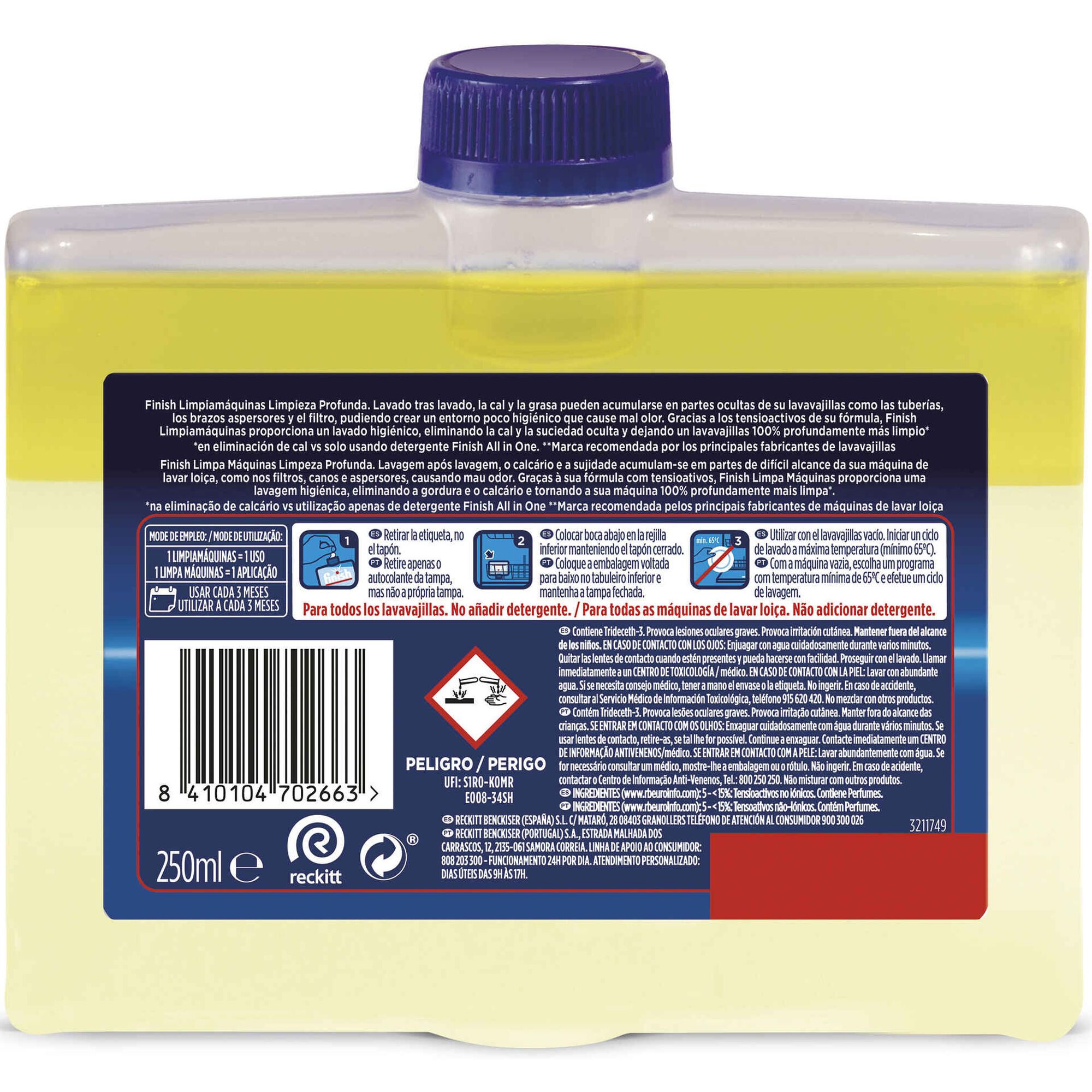 Limpa Máquina Loiça Líquido Limão Limpa Máquina Loiça Líquido Limão