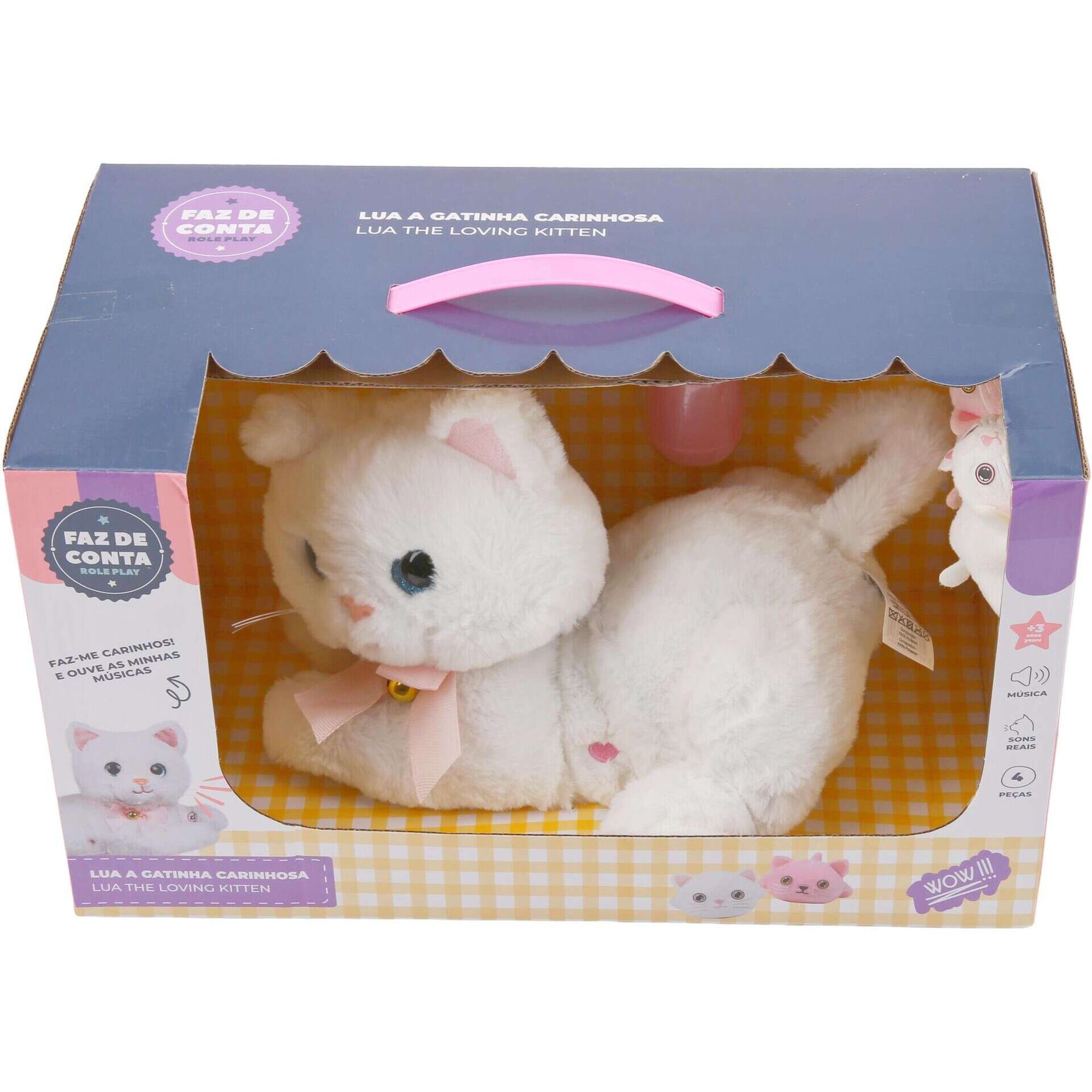 Zoko Faz de Conta - Peluche Lua Gatinha Carinhosa (v&aacute;rios modelos)