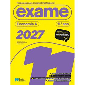 Prepara&ccedil;&atilde;o para o Exame Final Nacional 2027 - Economia A - 11.&ordm; Ano de Rita Pereira Gomes
