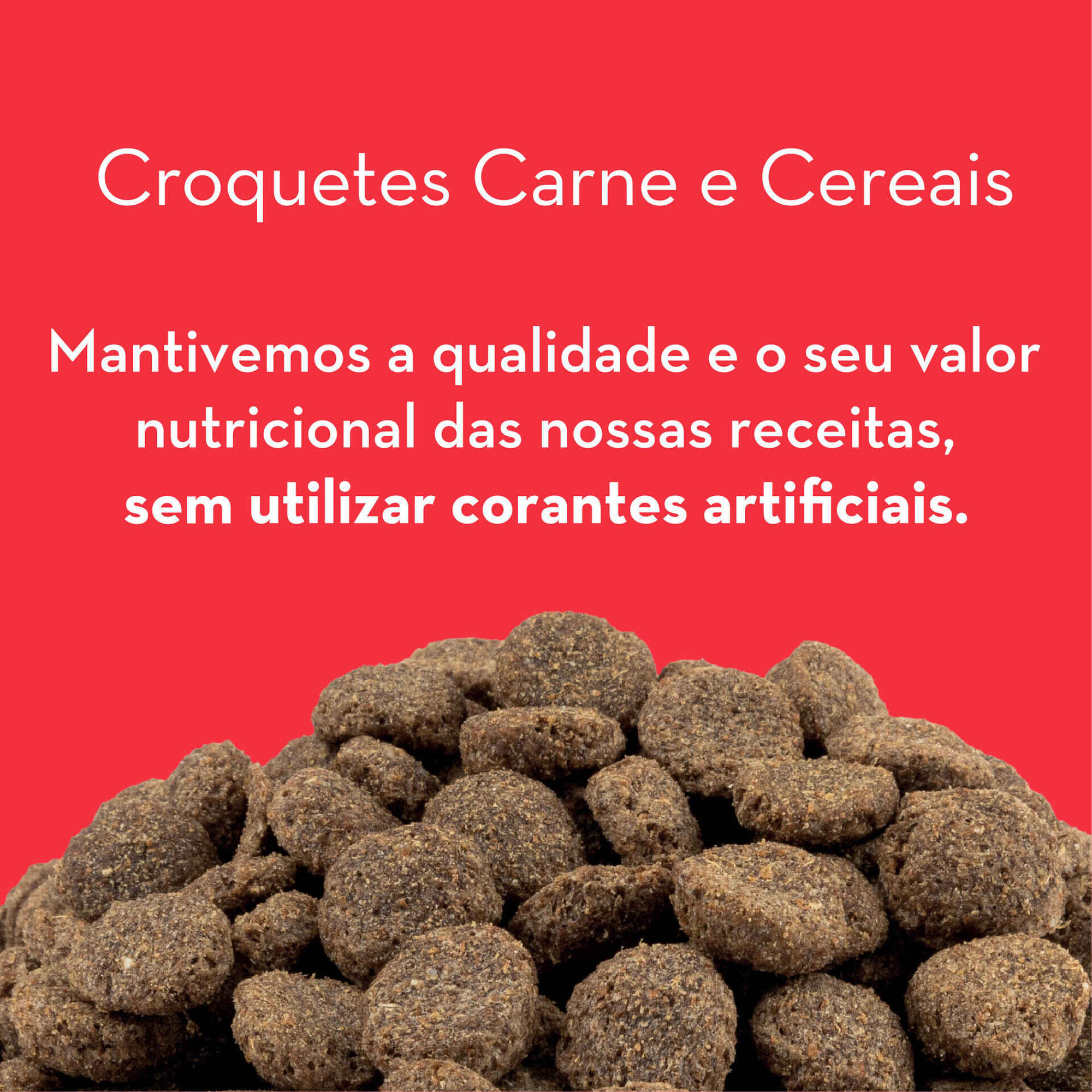Ra&ccedil;&atilde;o para C&atilde;o Croquetes Carne e Cereais Continente Pet Basic