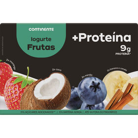 Iogurte +Proteína Morango, Coco, Mirtilo e Banana Iogurte +Proteína Morango, Coco, Mirtilo e Banana