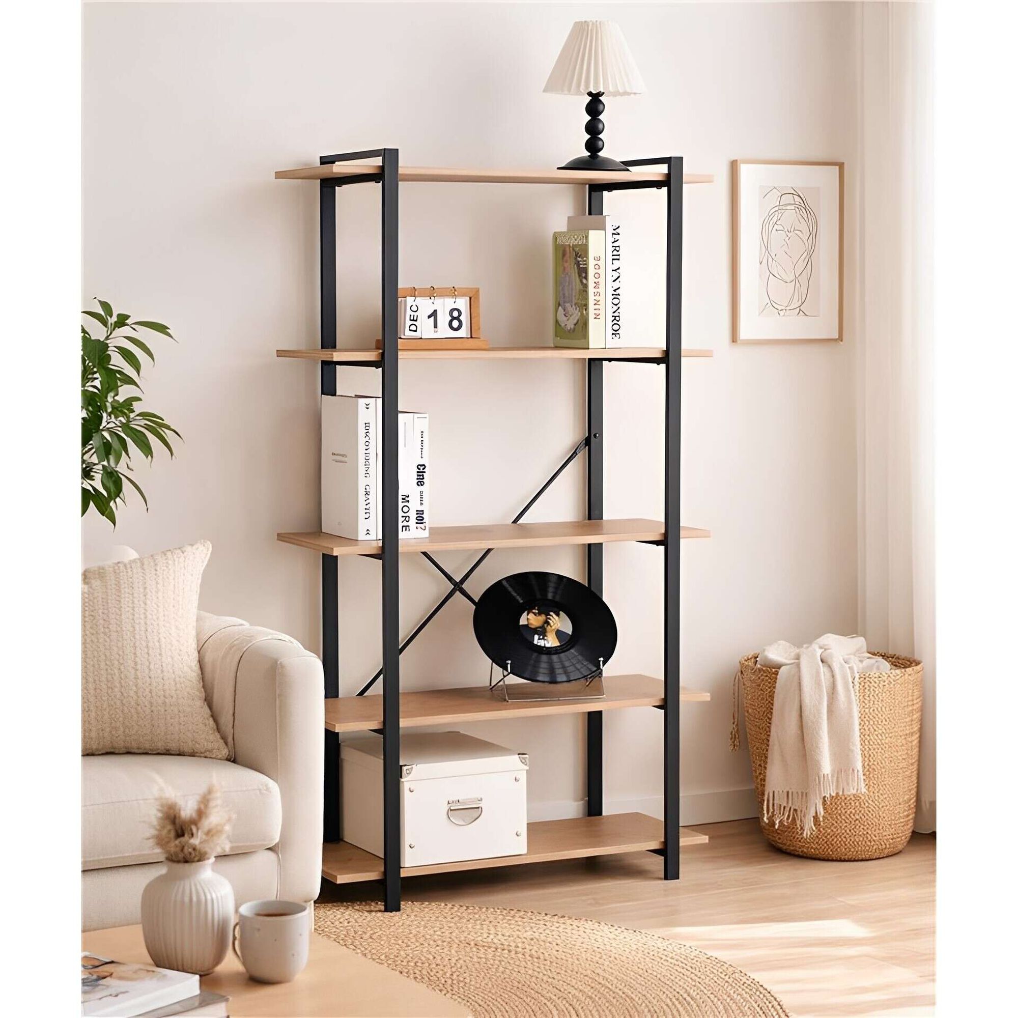 Estante 5 Prateleiras Minimal Kasa