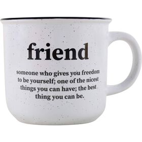 Caneca 450ml Branca Friend