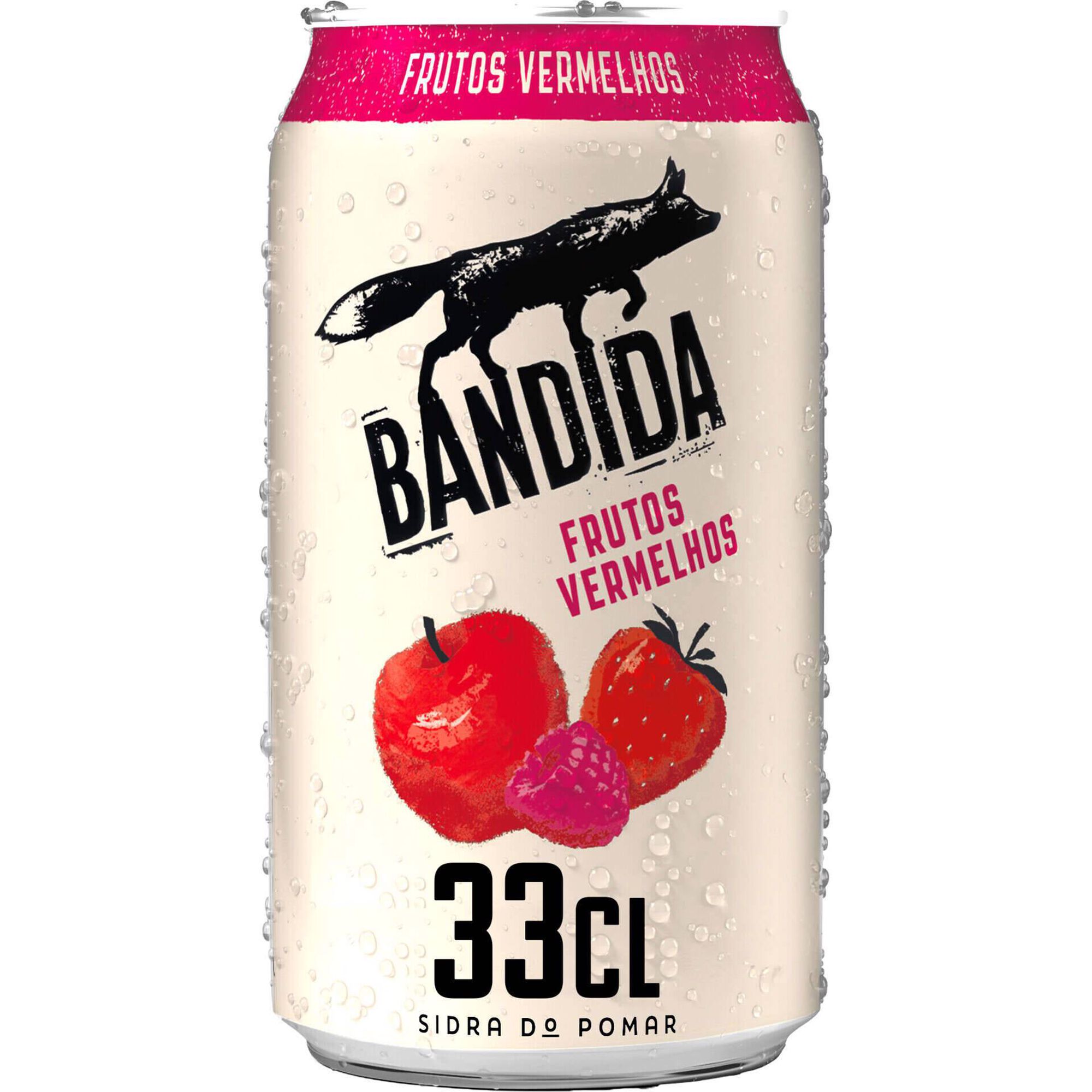 Sidra em Lata com &Aacute;lcool Frutos Vermelhos Bandida