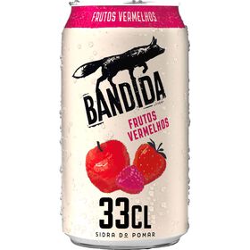 Sidra em Lata com &Aacute;lcool Frutos Vermelhos Bandida