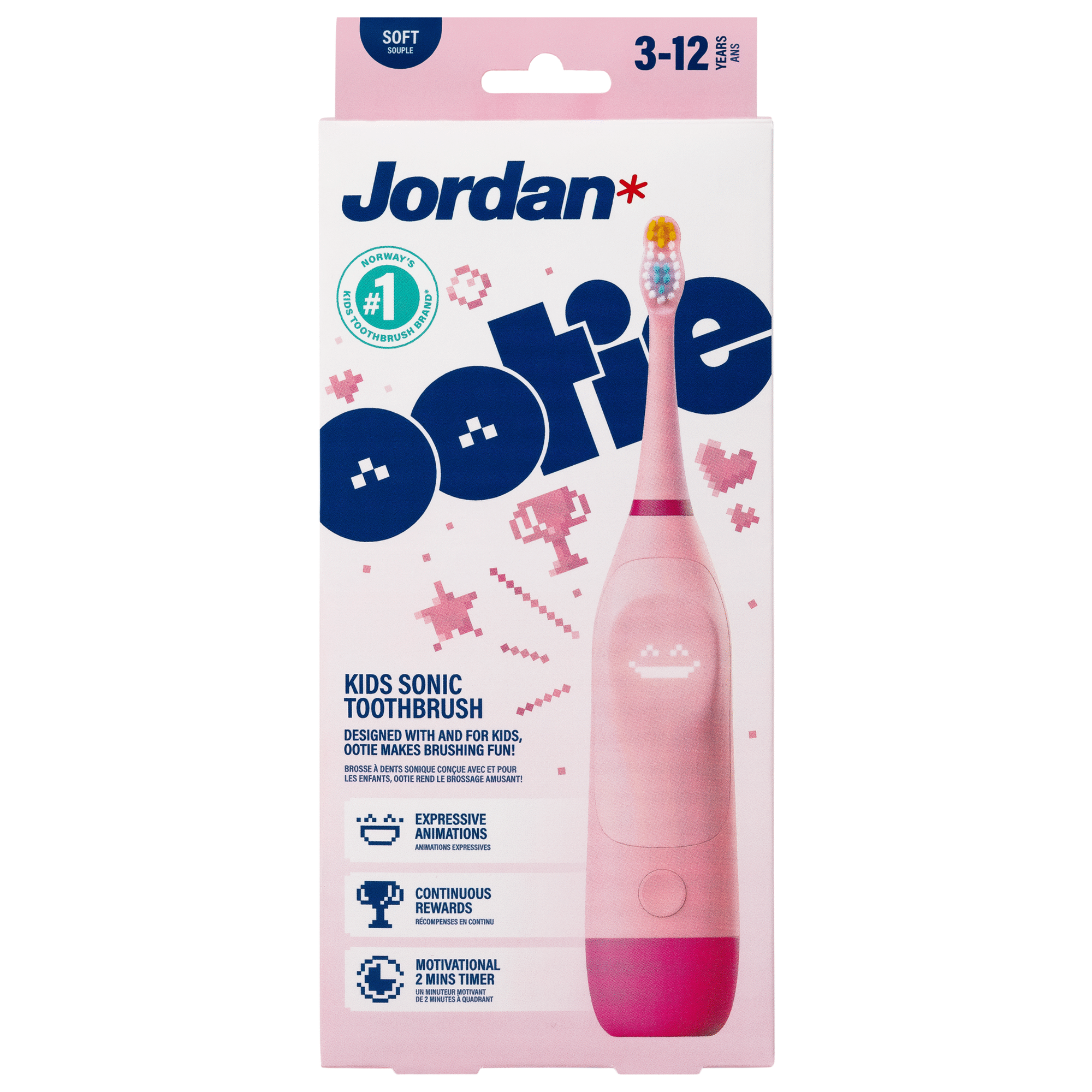 Escova de Dentes Elétrica Kids Ootie Rosa