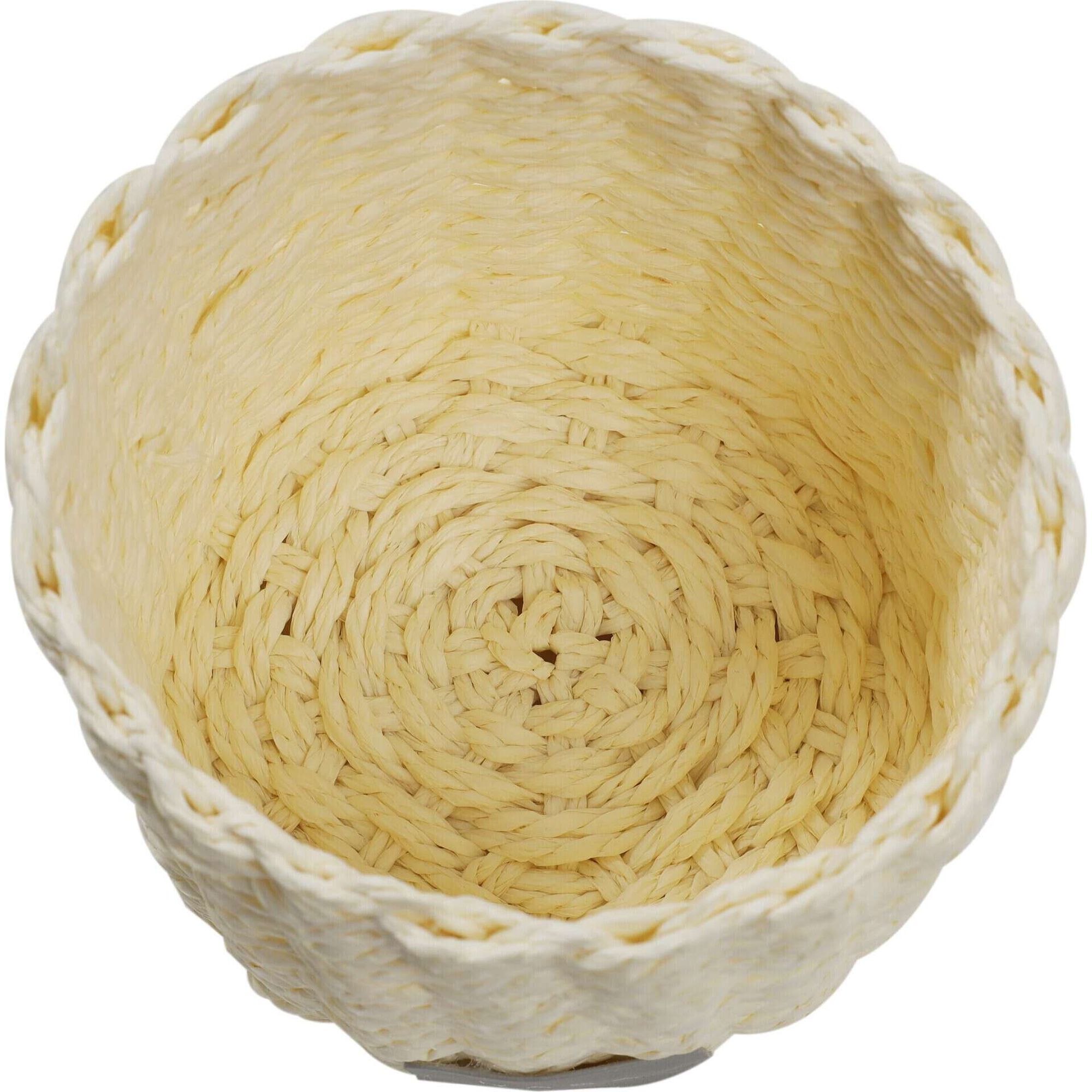 Cesto WC Redondo 19cm Bege Claro Kasa