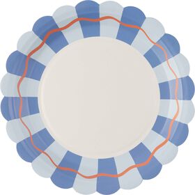 Conjunto 8 Pratos Azul Kasa