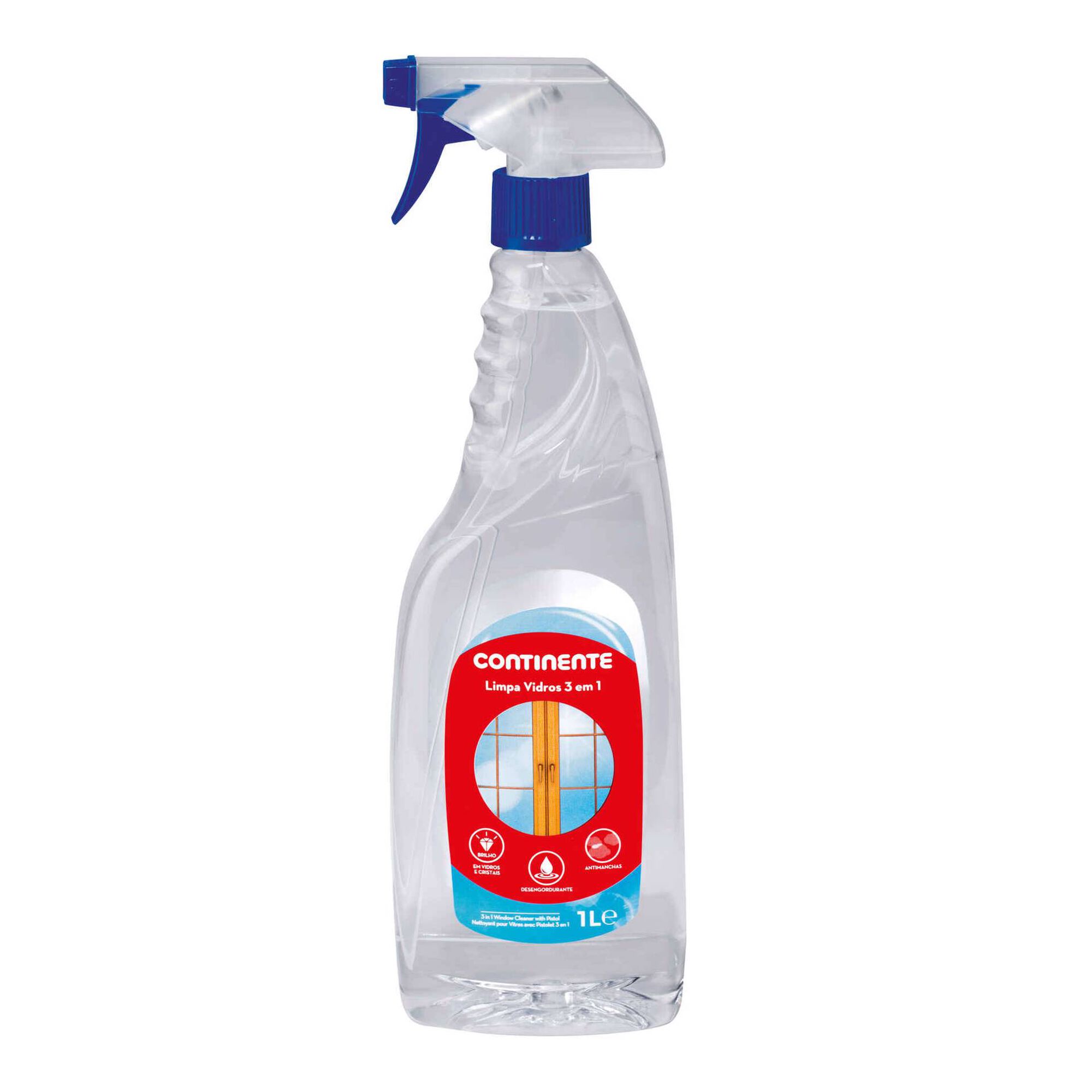 Limpa Vidros Spray 3 em 1 - emb. 1 lt - Continente