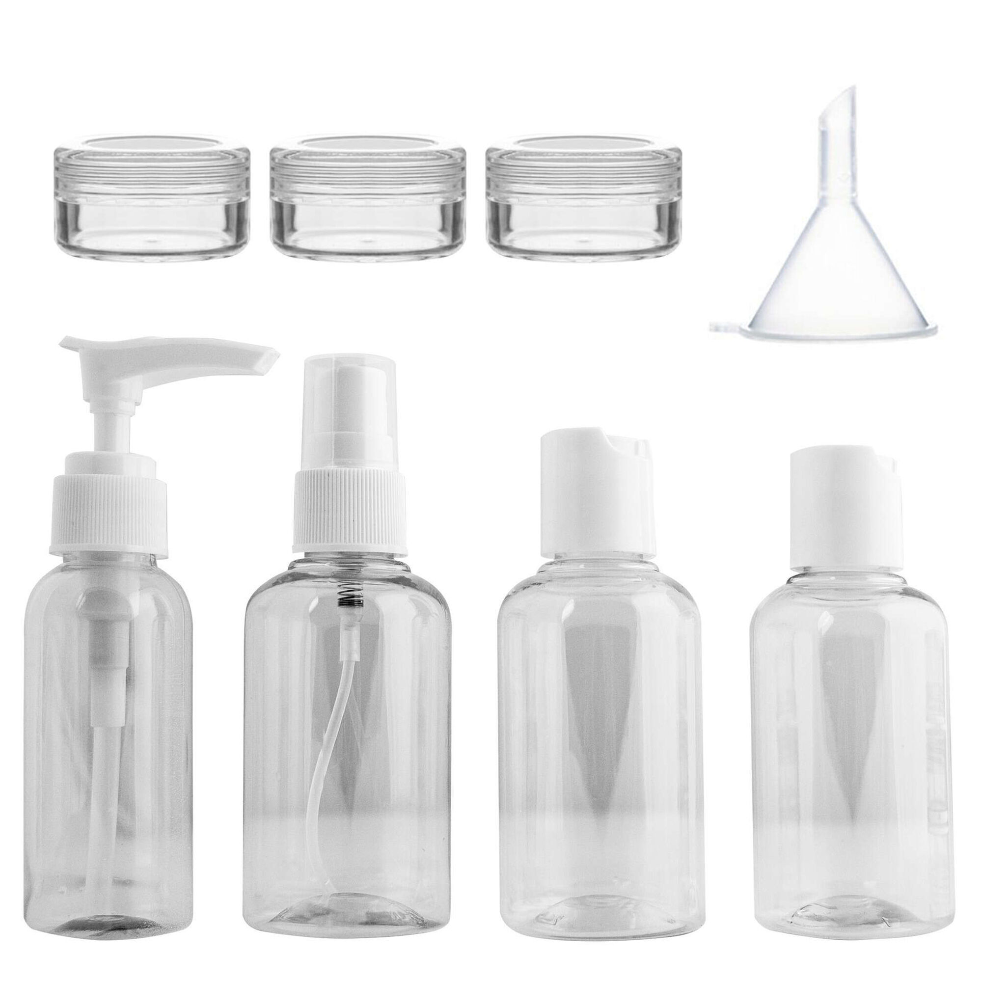 Conjunto de Frascos de Viagem Conjunto de Frascos de Viagem