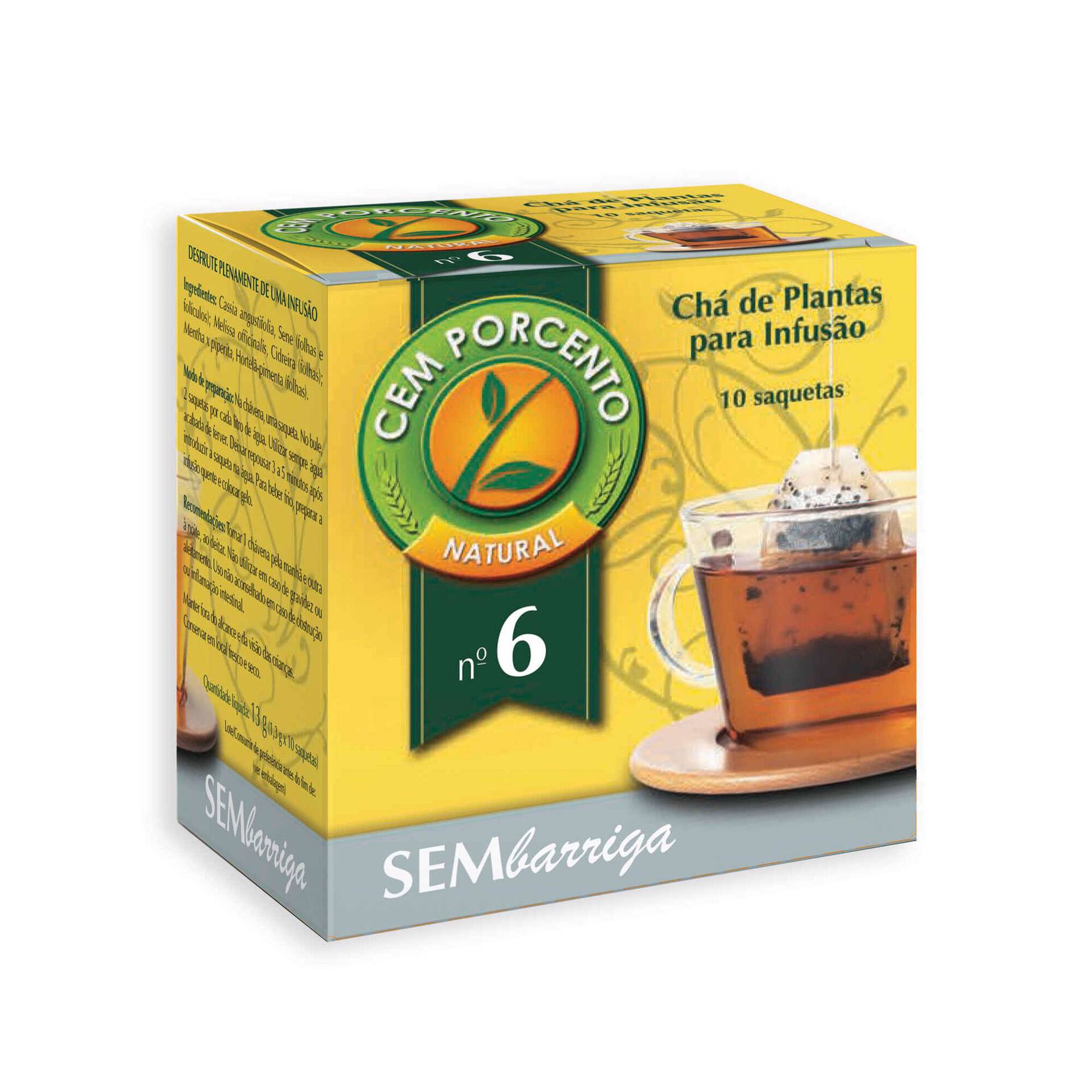Infusão Nº6 sem Barriga Saquetas