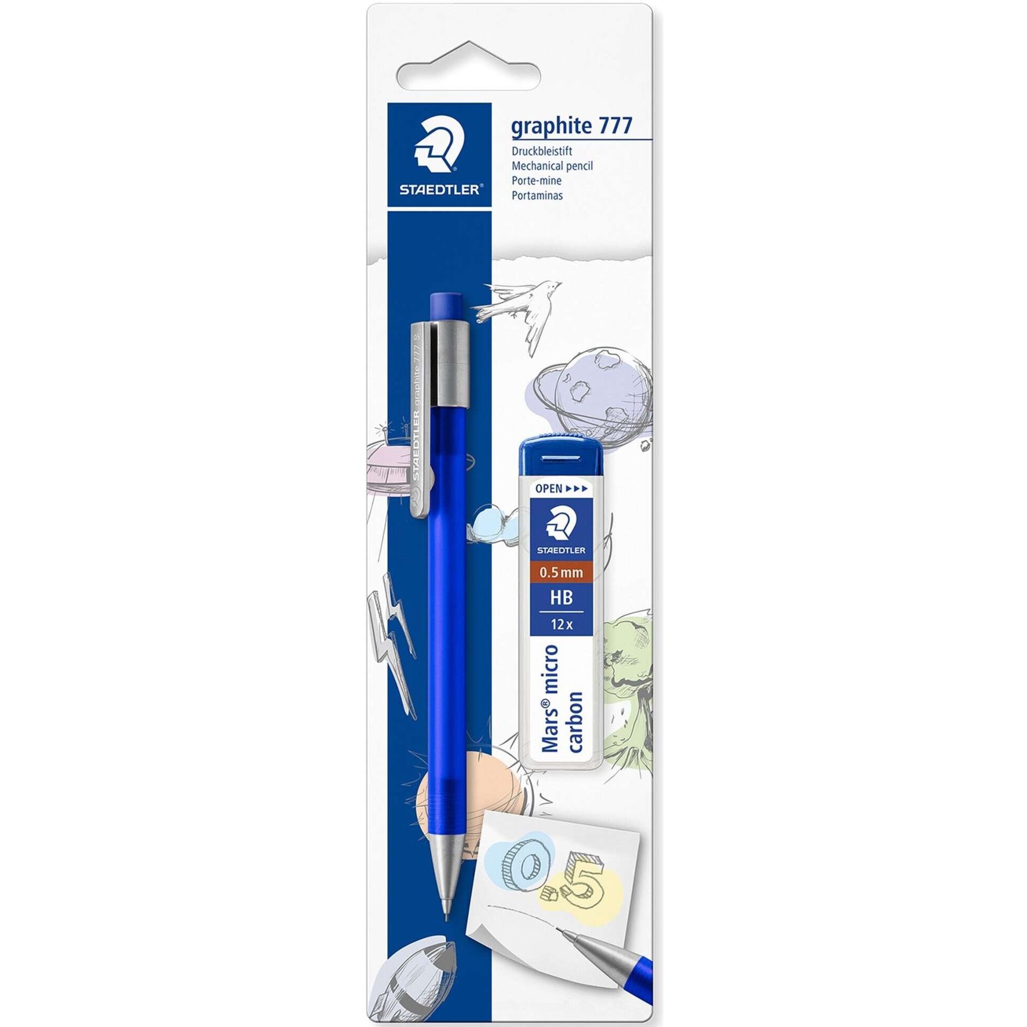 Lapiseira Graphite 777 0,5mm + Tubo de Minas HD Staedtler