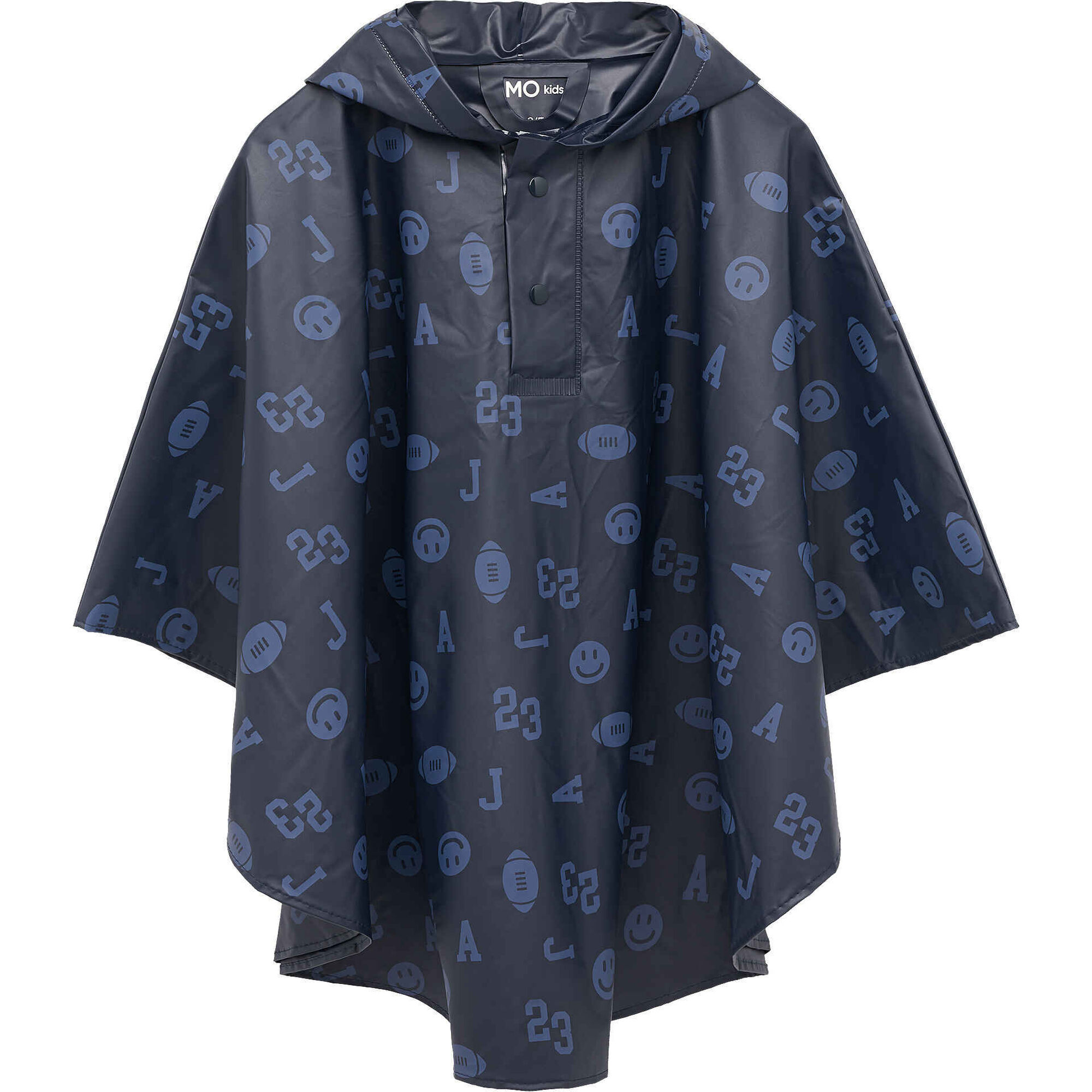 Capa de Chuva Estampada com Bolsa Menino Azul