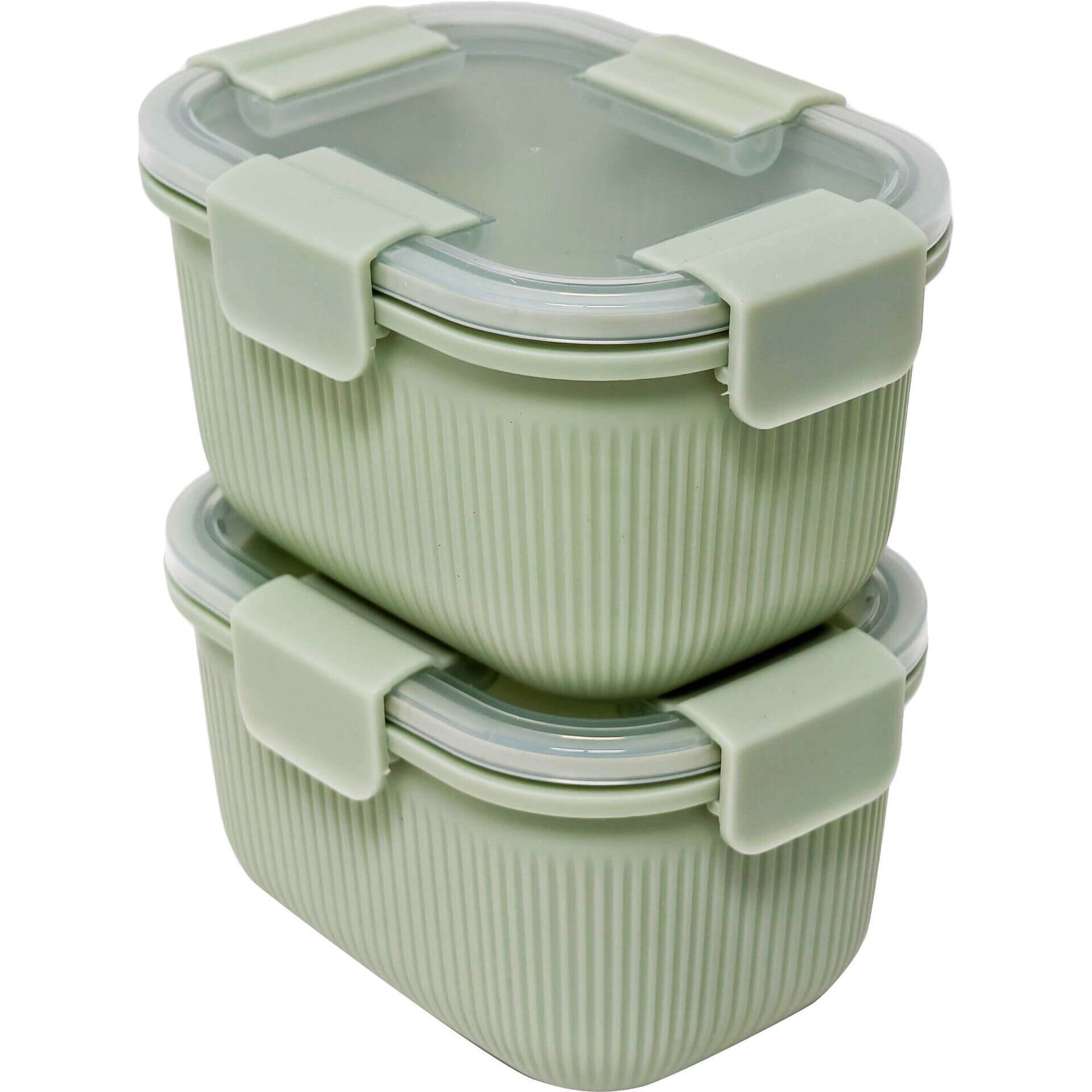 Conjunto 2 Caixas Herm&eacute;ticas Verde Kasa
