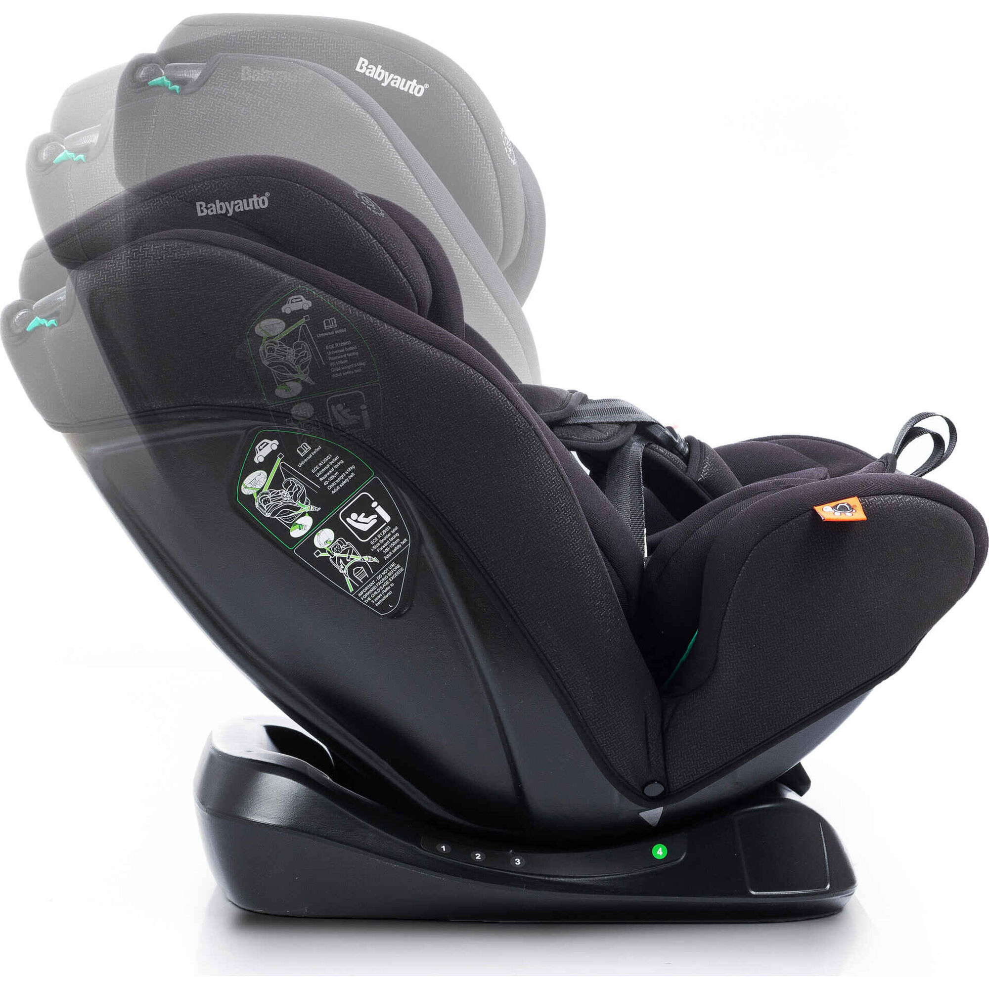 Cadeira Auto I-Size 40-150cm Lolo Belt Preto