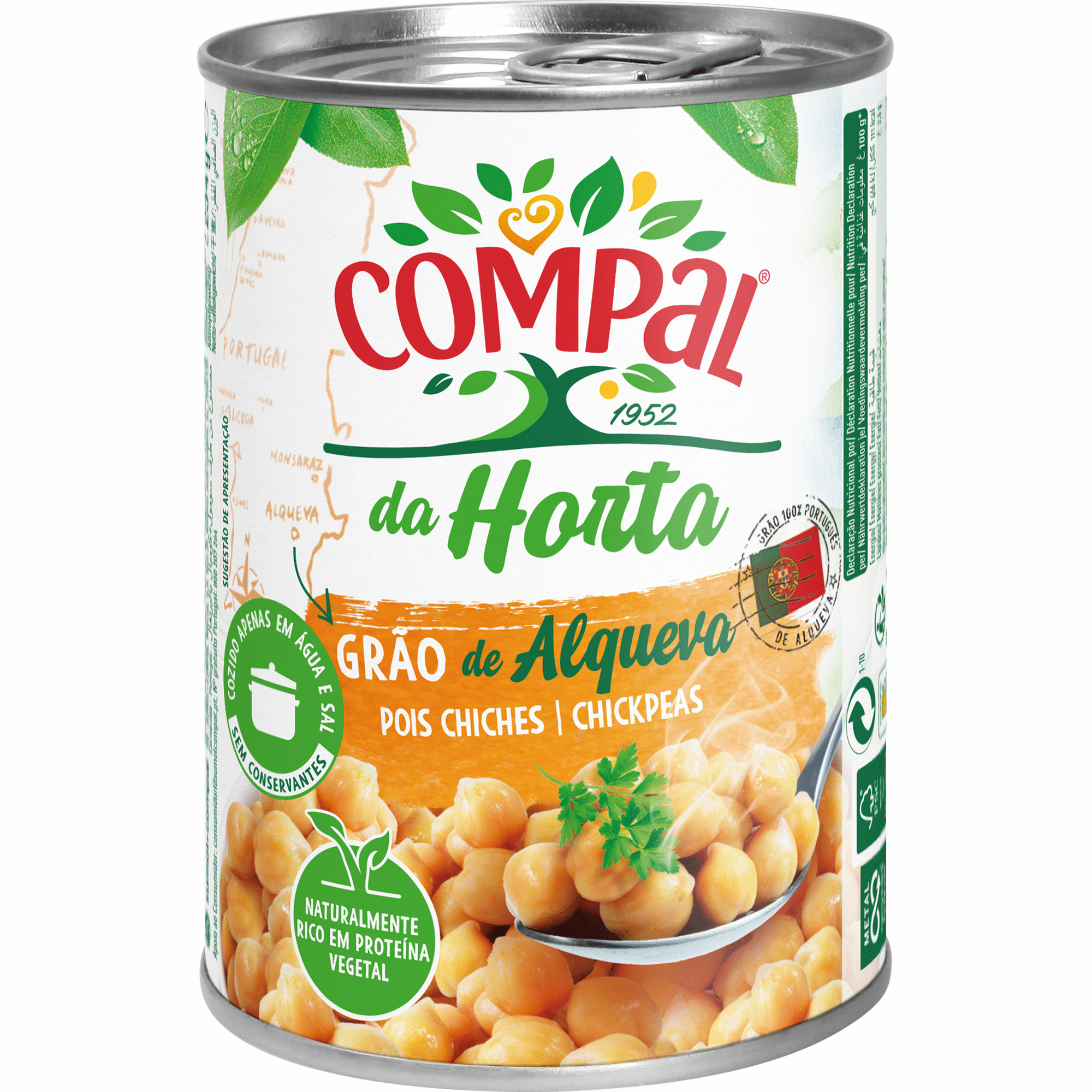 Grão de Bico Cozido sem Glúten