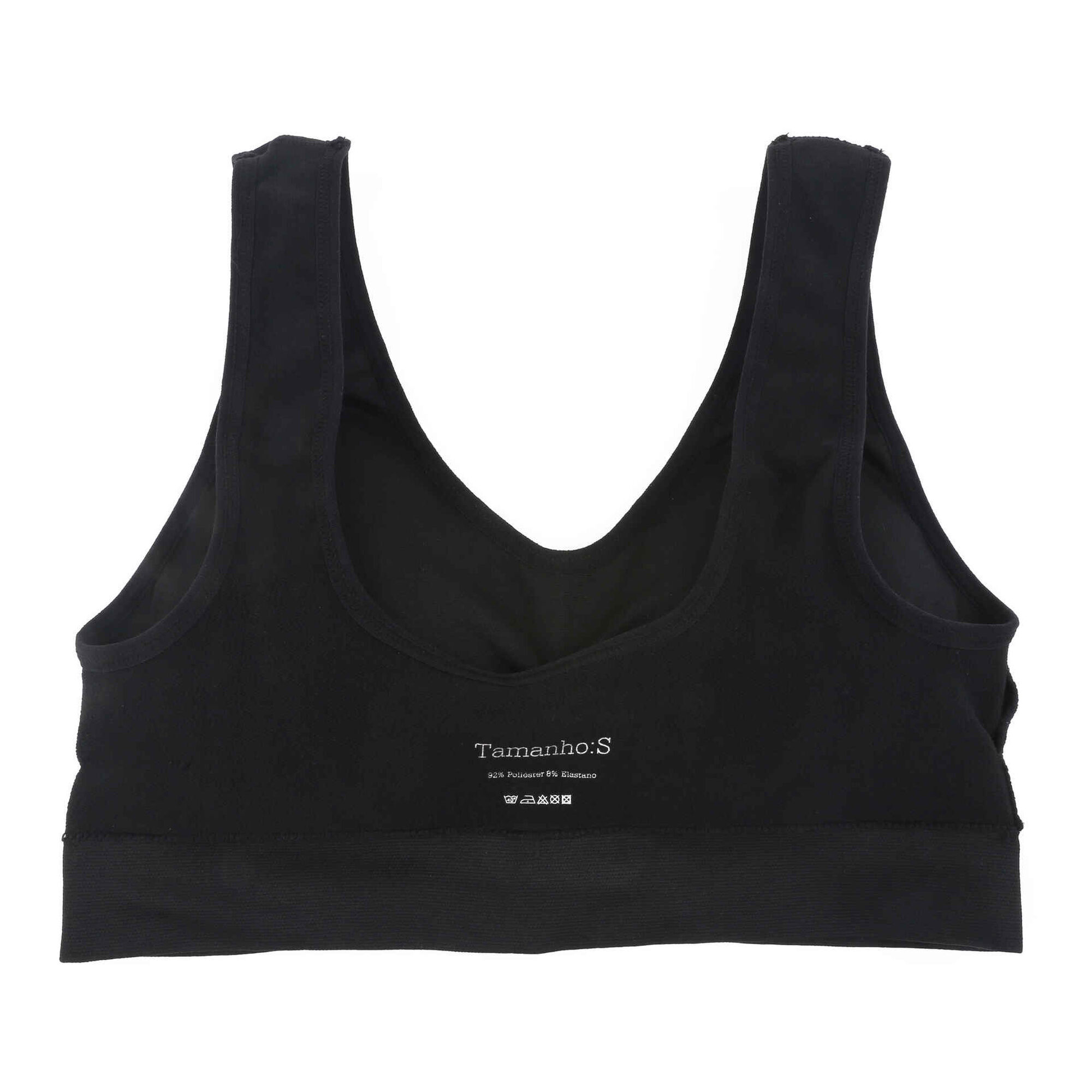 Soutien sem Costuras Preto (vários tamanhos)