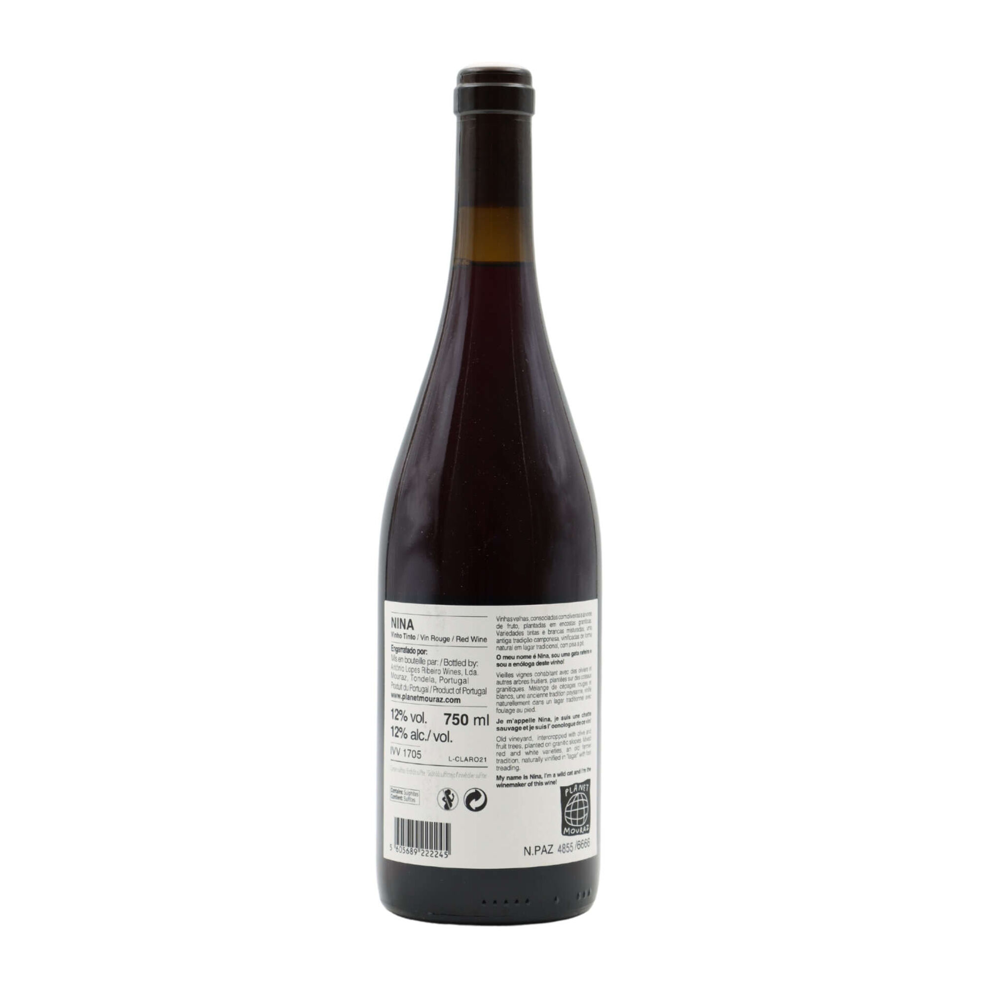 Casa de Mouraz Planet Nina Palhete D&atilde;o Vinho Tinto