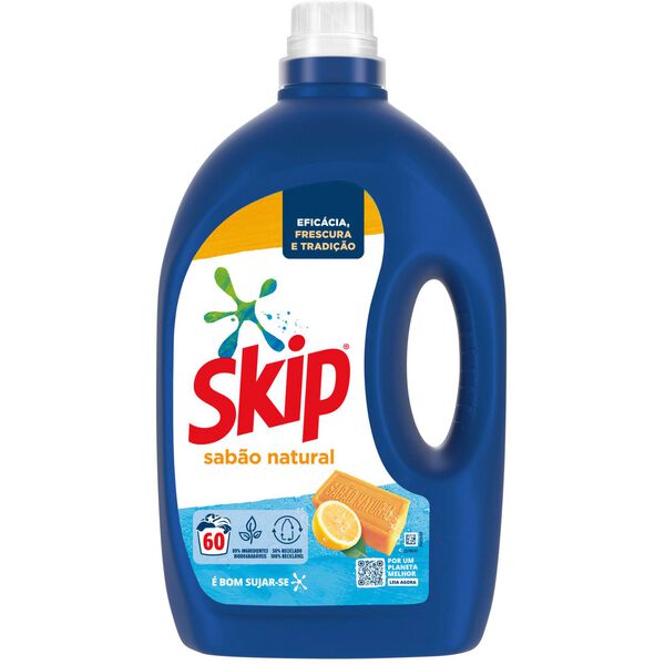 Detergente Máquina Roupa Líquido Sabão Natural Skip